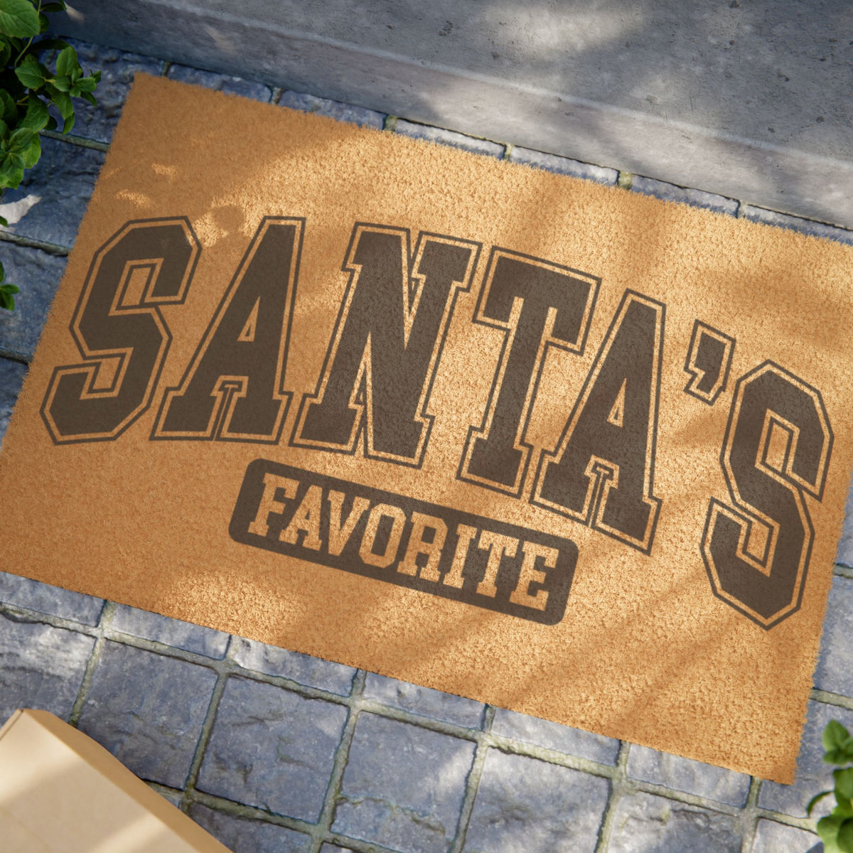 Doormat — "Santa's Favorite" Holiday Welcome Mat