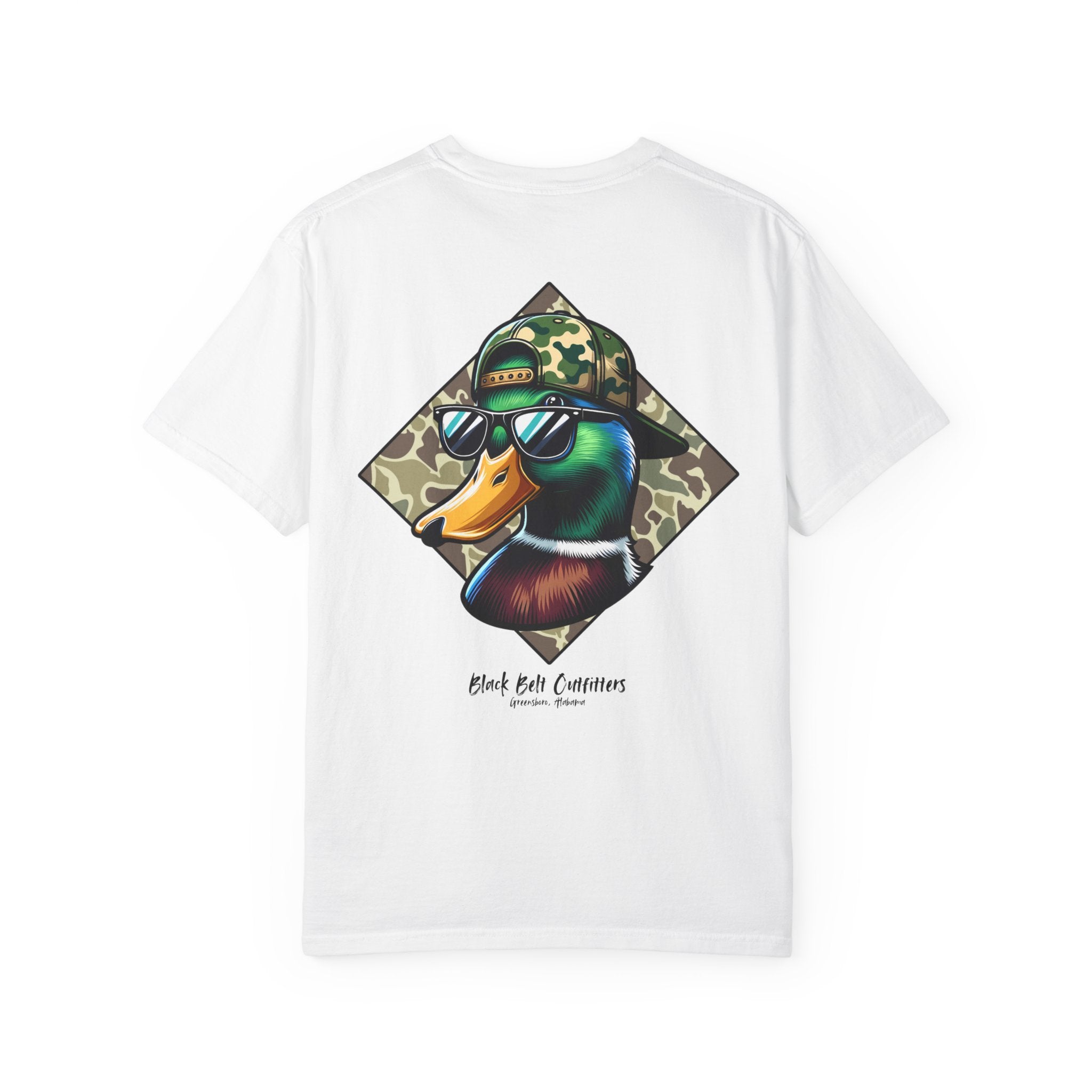 DUCK CAMO HAT Unisex Garment-Dyed Pocket T-Shirt
