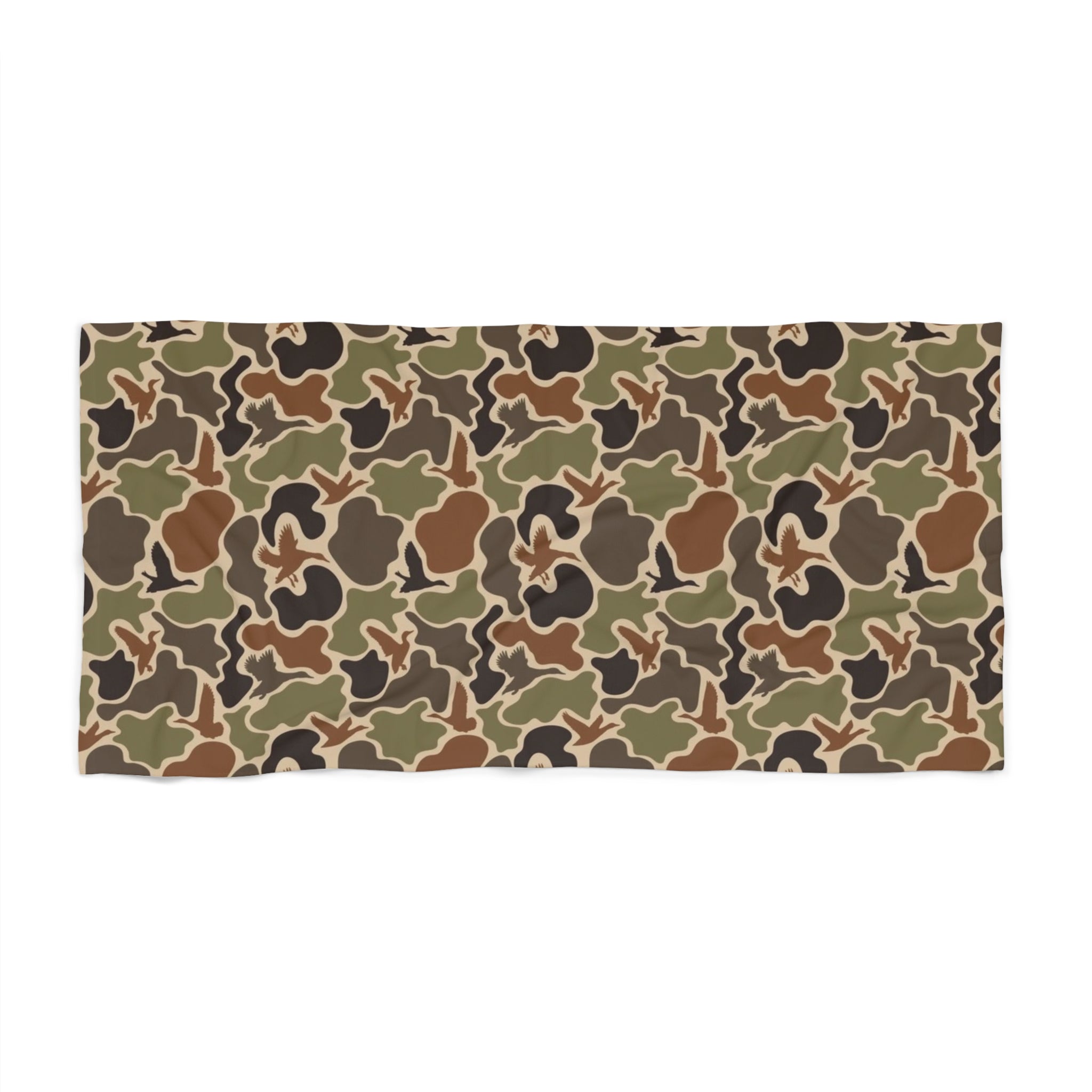 Duck Camo Beach Towel | Outdoor Travel Essential, Summer Pool Accessory, Picnic Blanket, Gift for Beach Lovers