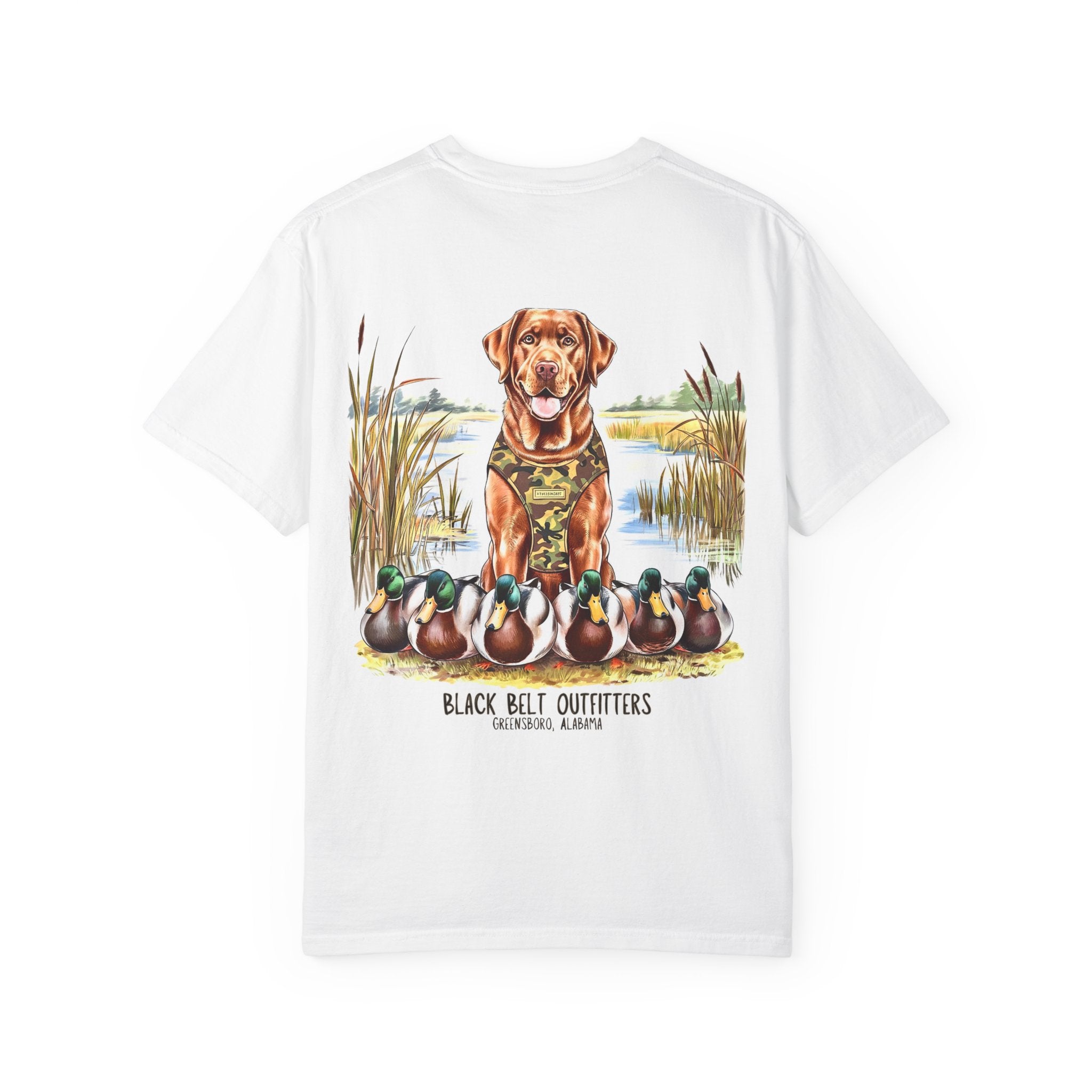 Duck Hunting Lab T-Shirt, Men's Hunting Shirt, Gift for Sportsmen, Casual Wear, Nature Lover Tee