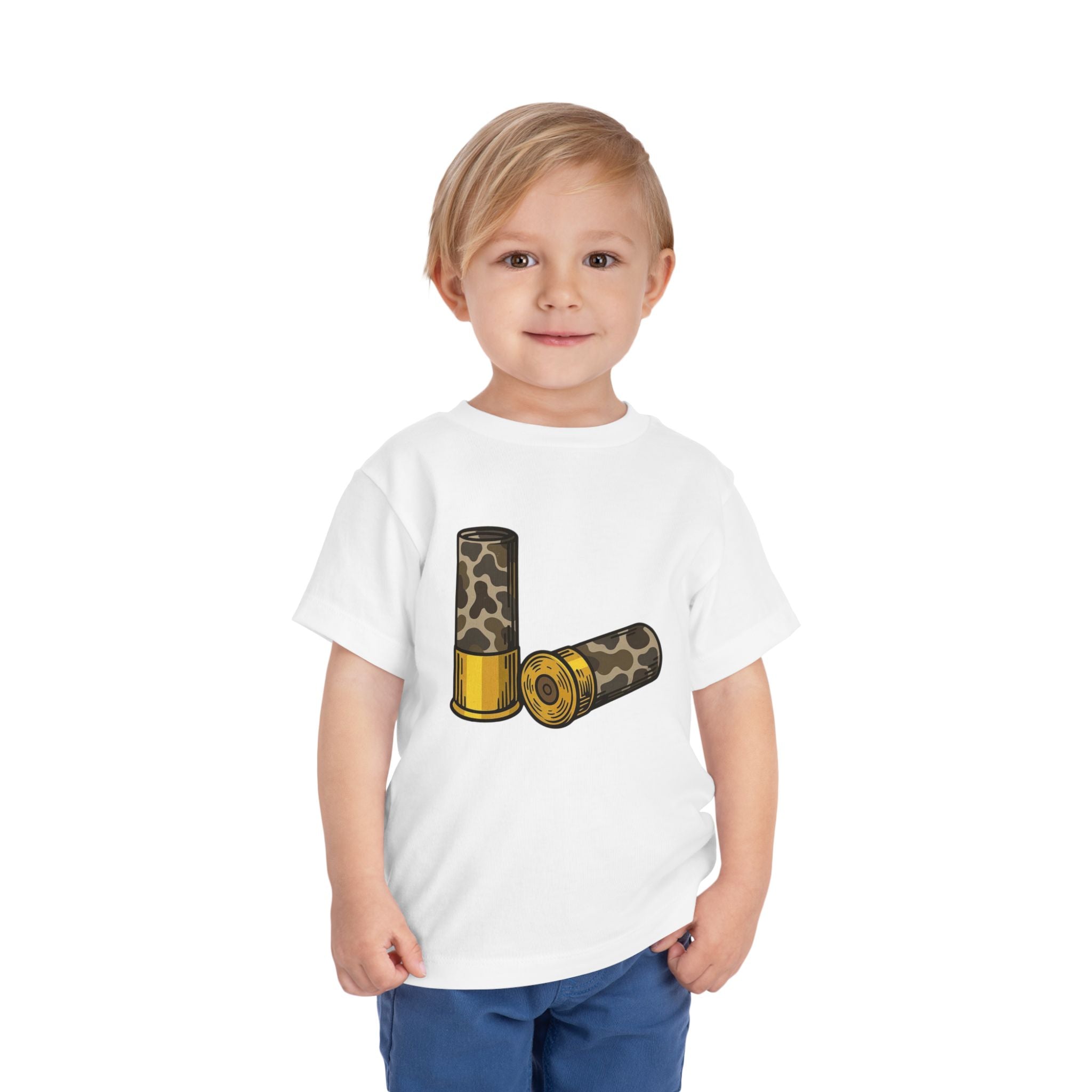 Toddler Shotgun Shells Short Sleeve Tee, Kids Summer Shirt, Playful Graphic Tee, Baby Shower Gift, Toddler Outfit, Kids Fashion