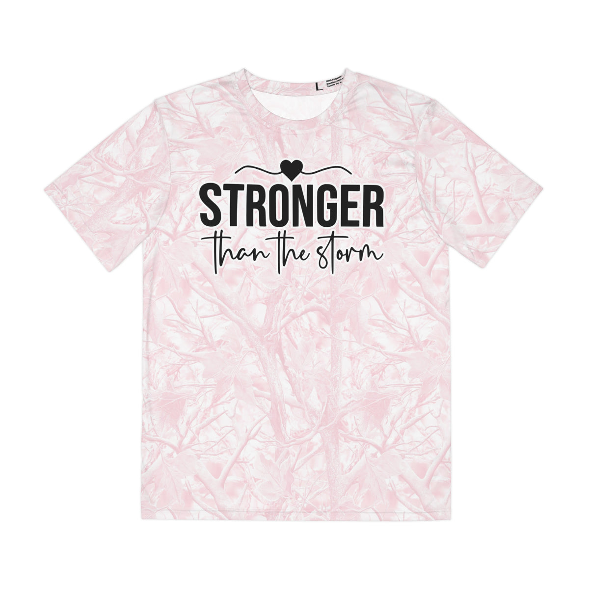 Stronger Than The Storm Pink Camo Tee