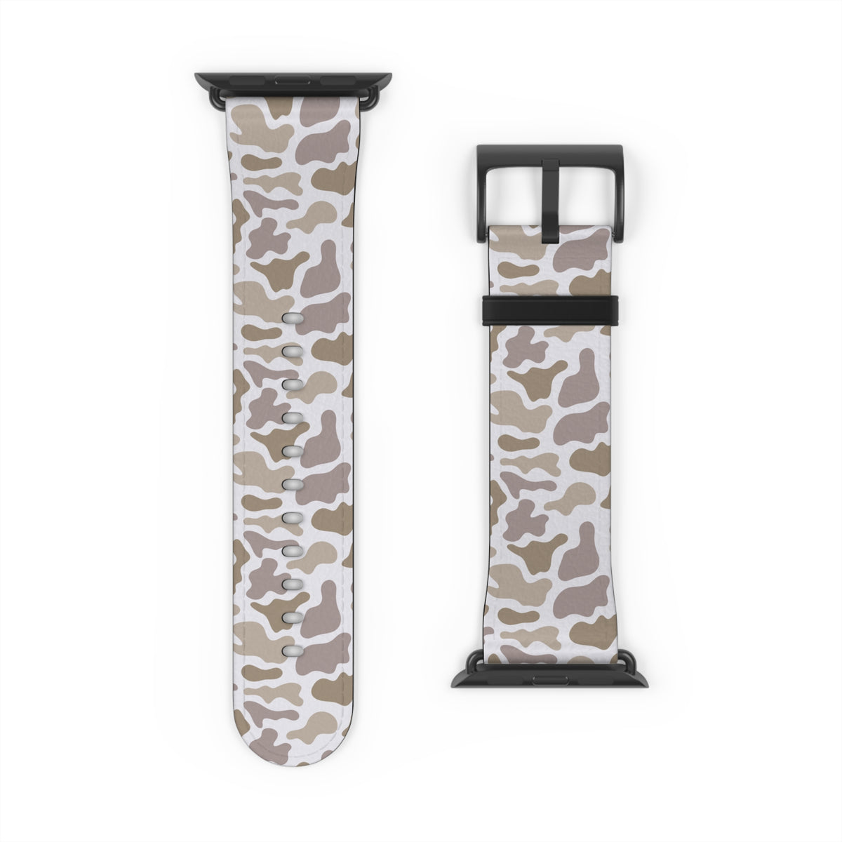 Neutral Camo Watch Band — Beige White Camouflage Apple Watch Strap
