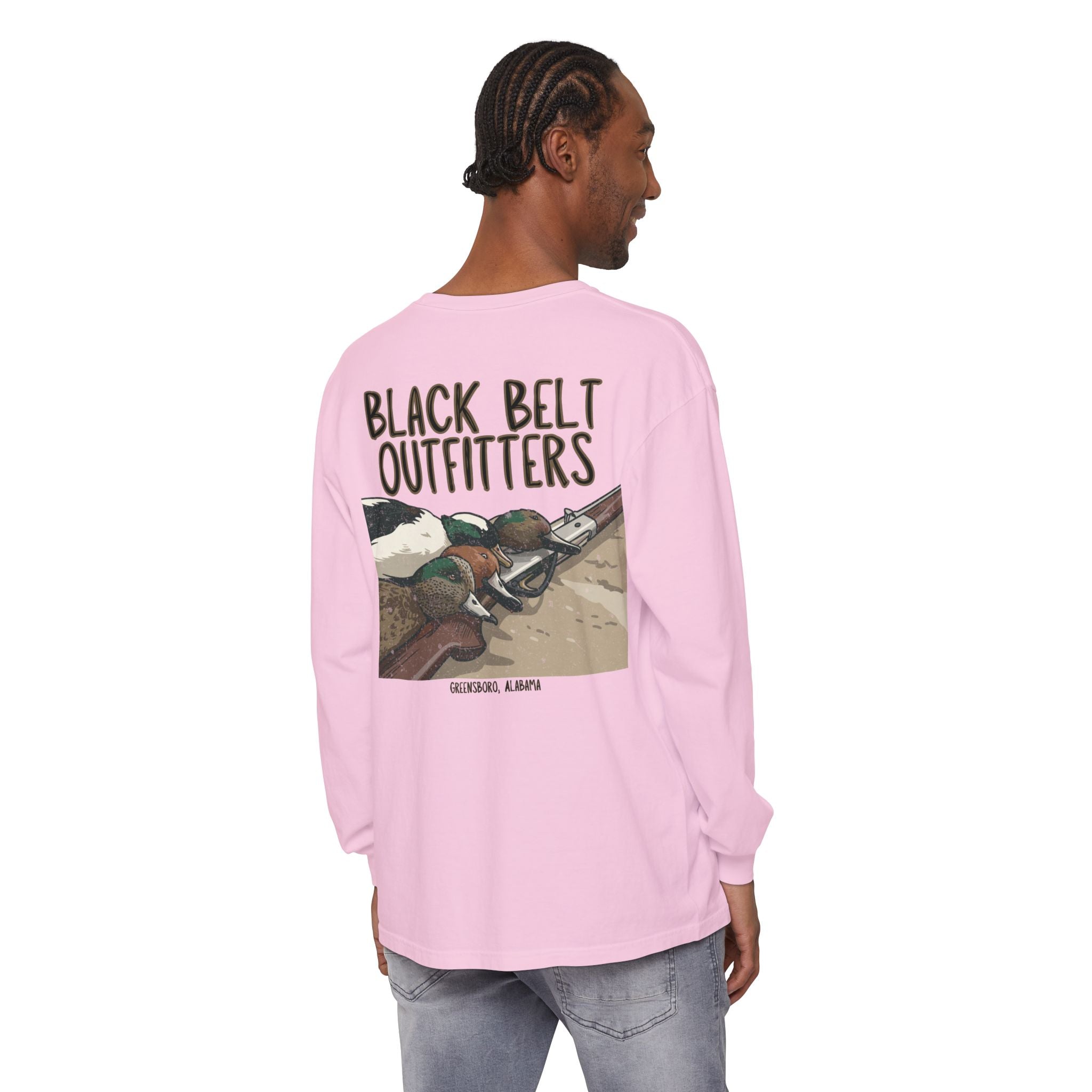 Duck Trophies Unisex Garment-Dyed Long Sleeve T-Shirt, Casual Wear, Gift for Him/Her, Streetwear, Everyday Comfort, Comfortable Layering