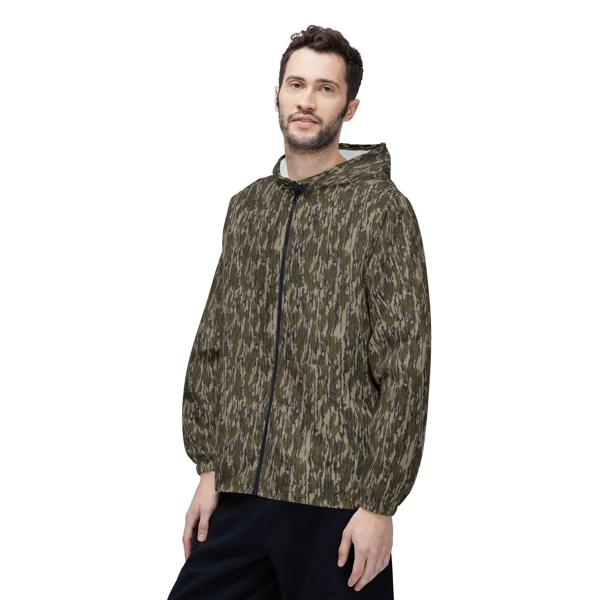 Trendy Camo Windbreaker, Rain Jacket, Outdoor Gear for Adventurers, Lightweight Jacket for All Seasons, Perfect for Hiking & Travel
