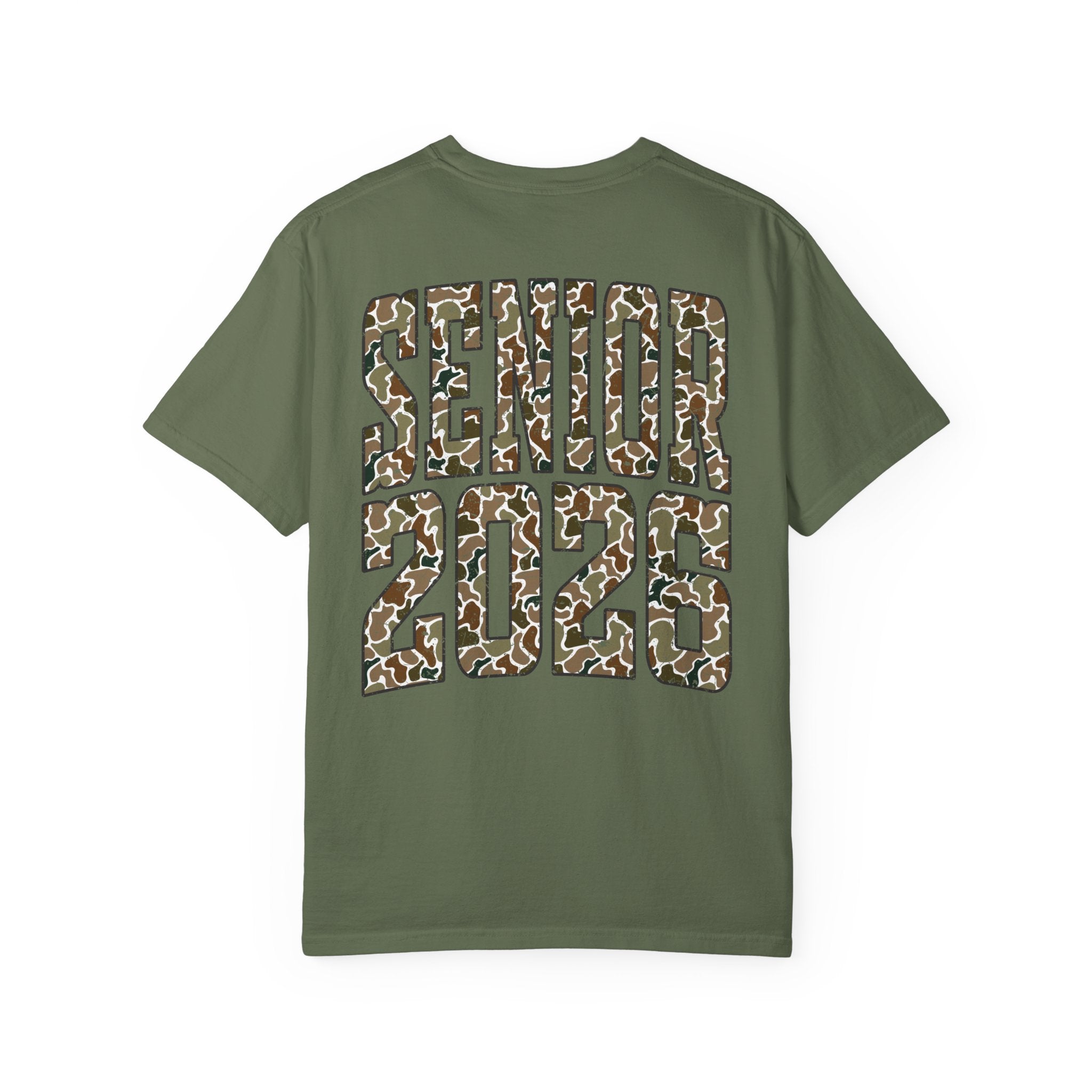 Camo Class of 2026, Senior 2026, Graphic T-Shirt, Casual Wear, Inspirational Gift, Summer Tee, Eco-Friendly Apparel