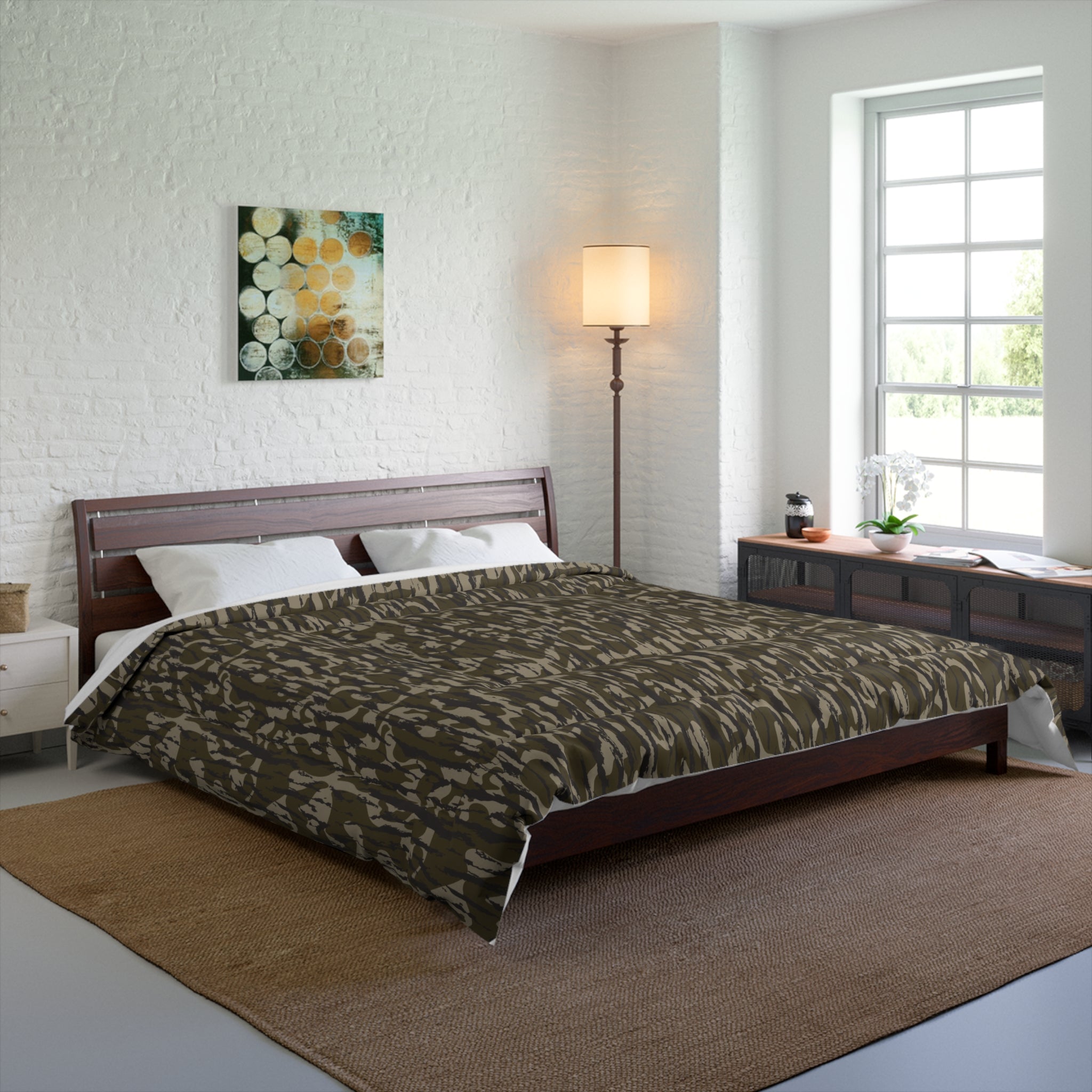 Trendy Camo Comforter | Cozy Bedding for Home Decor, Camo Pattern Comforter, Modern Bedroom, Gift for Her, Unique Housewarming