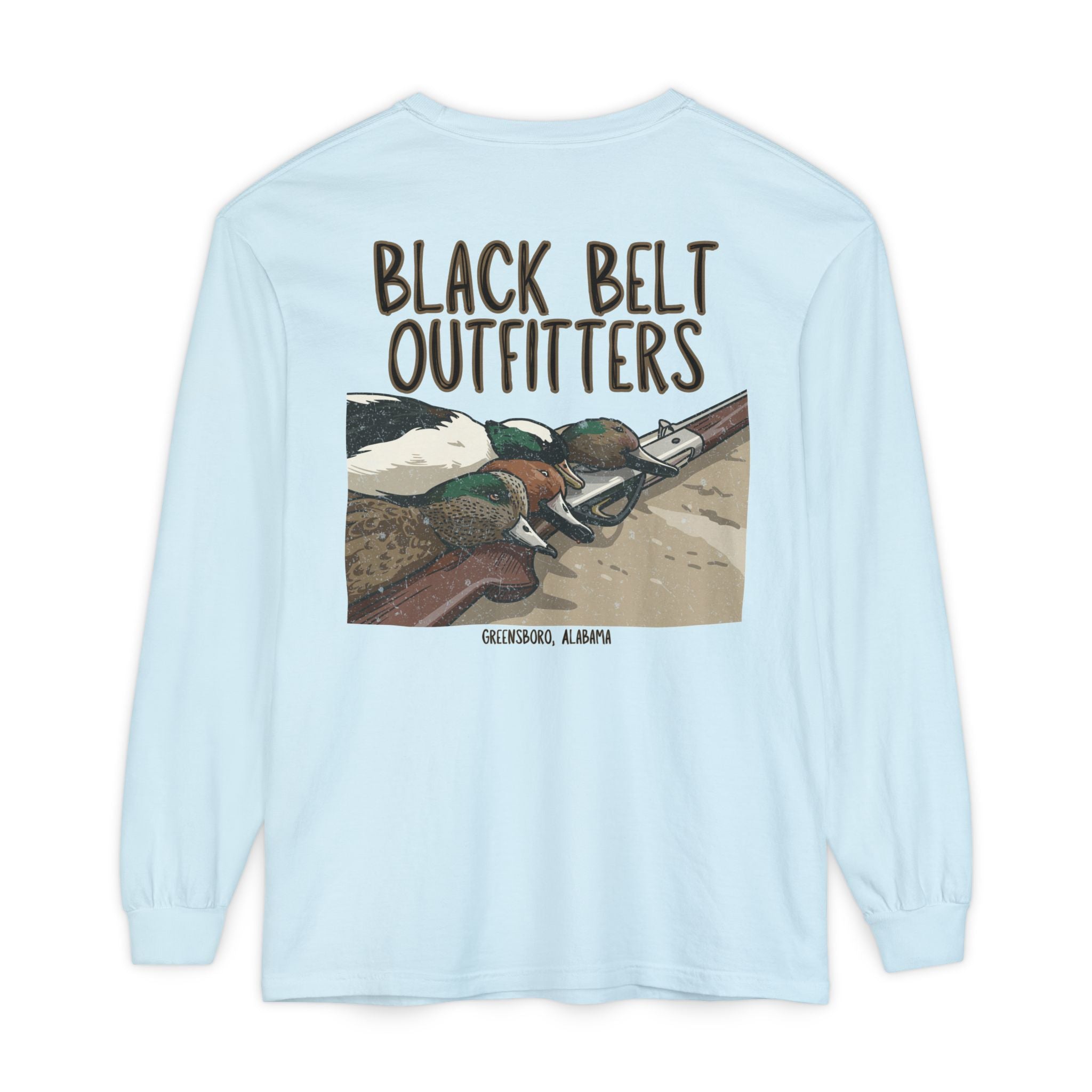 Duck Trophies Unisex Garment-Dyed Long Sleeve T-Shirt, Casual Wear, Gift for Him/Her, Streetwear, Everyday Comfort, Comfortable Layering