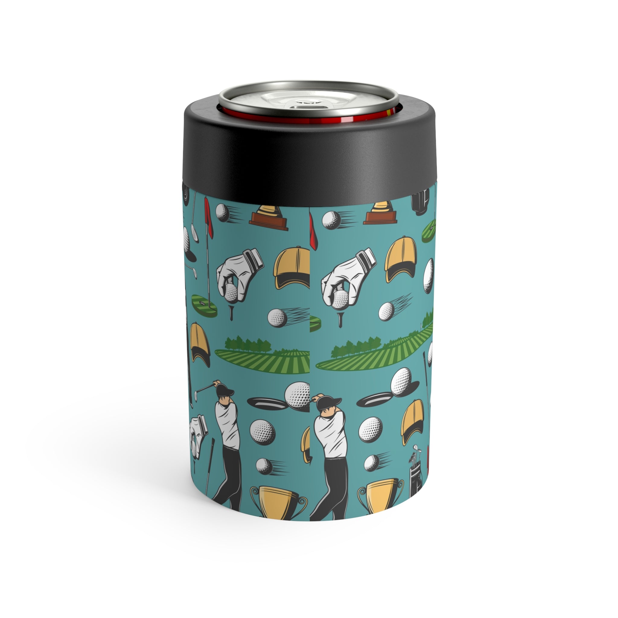Golf Can Holder, Rustic Drink Insulator, Camping Accessory, Outdoor Party Favor, Unique Gifts for Him