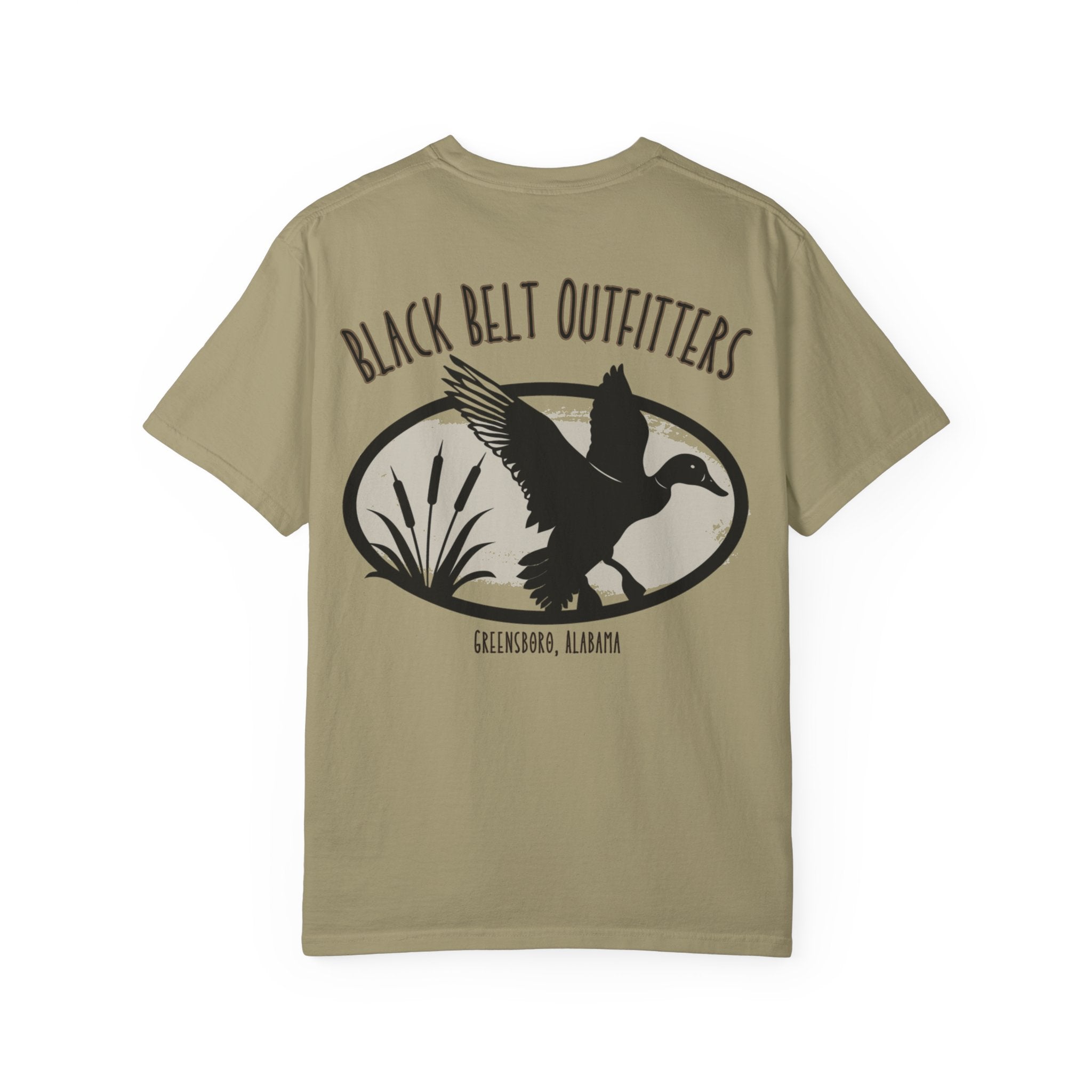 Logo Flying Duck T-Shirt, Men's Hunting Shirt, Gift for Sportsmen, Casual Wear, Nature Lover Tee