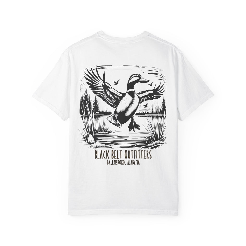 Ducks in the Pond T-Shirt, Men's Hunting Shirt, Gift for Sportsmen, Casual Wear, Nature Lover Tee