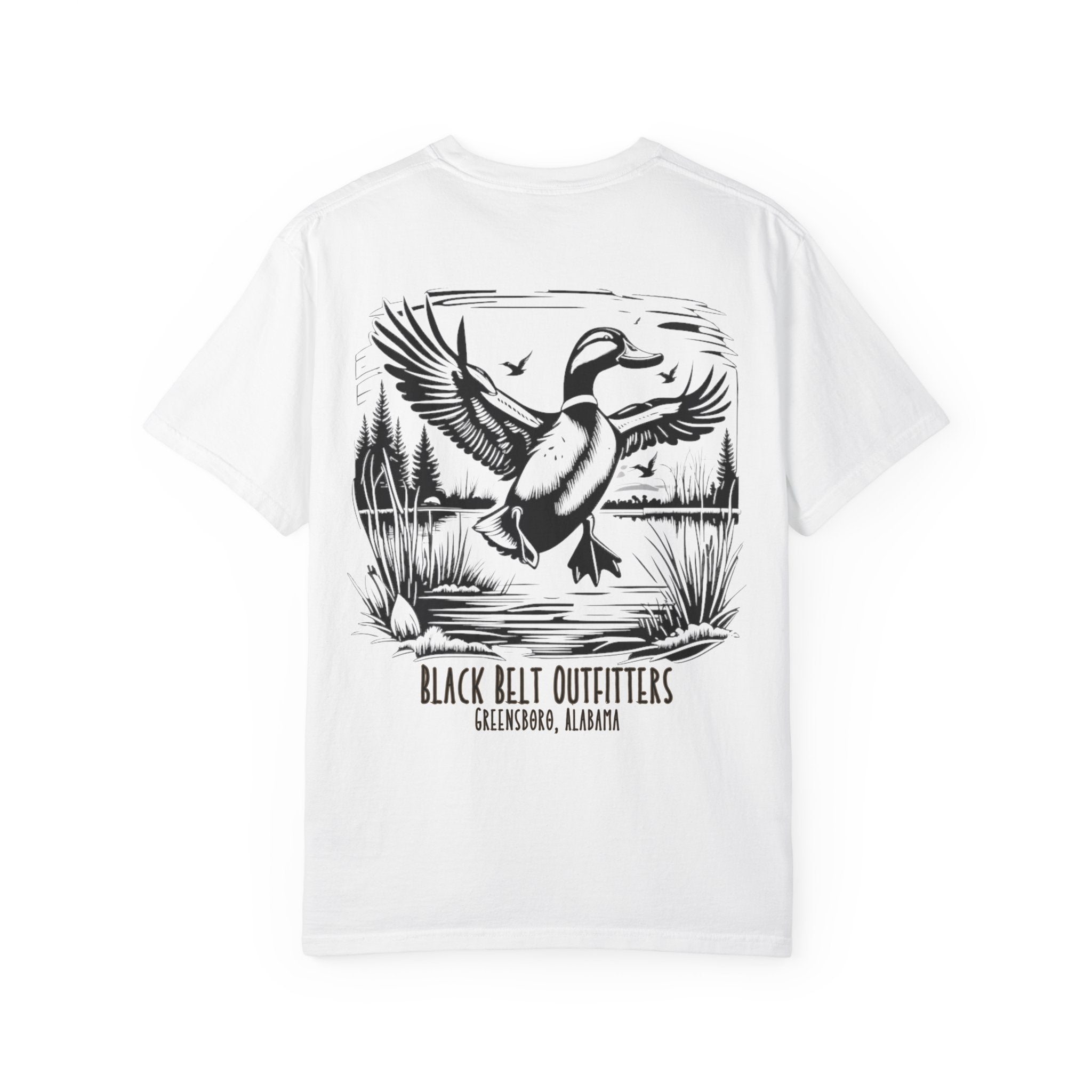 Ducks in the Pond T-Shirt, Men's Hunting Shirt, Gift for Sportsmen, Casual Wear, Nature Lover Tee
