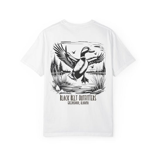 Ducks in the Pond T-Shirt, Men's Hunting Shirt, Gift for Sportsmen, Casual Wear, Nature Lover Tee