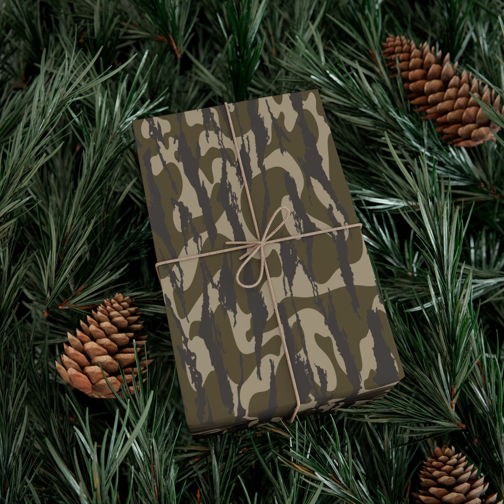 Trendy Camo Gift Wrap Paper, Perfect for Holidays, Birthdays, Parties, Eco-Friendly Packaging, Unique Camo Design