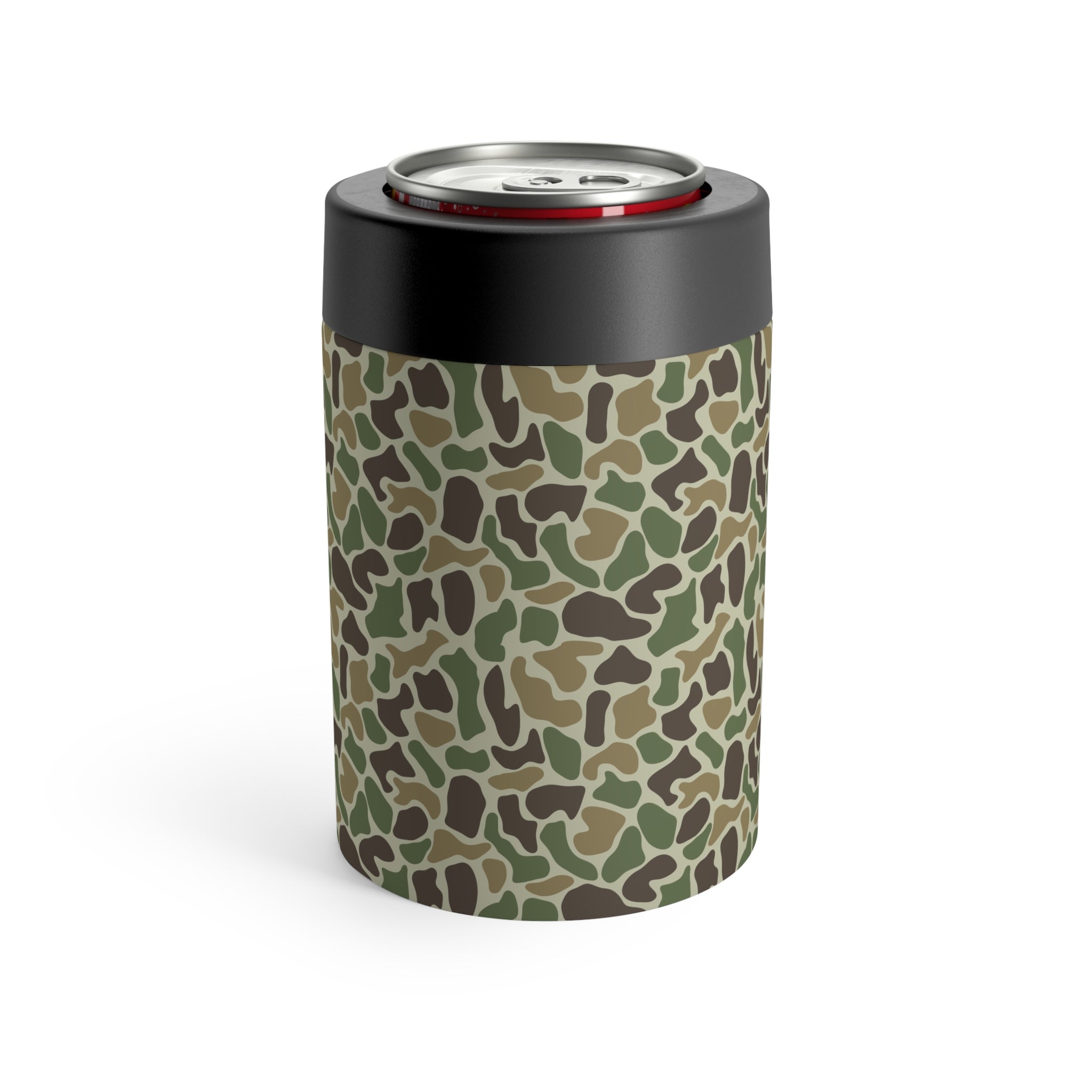 Classic Camo Can Holder, Rustic Drink Insulator, Camping Accessory, Outdoor Party Favor, Unique Gifts for Him