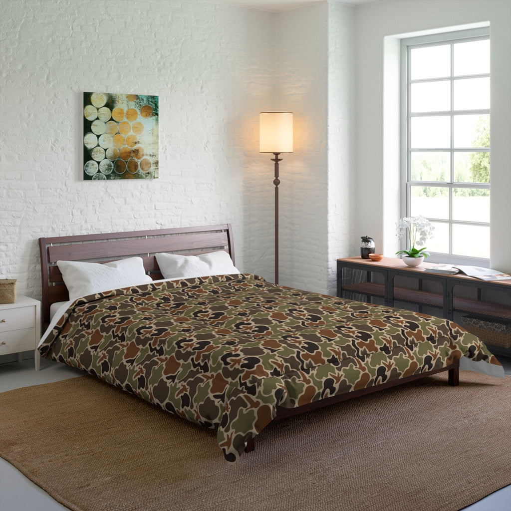 Duck Camo Comforter | Cozy Bedding for Home Decor, Camo Pattern Comforter, Modern Bedroom, Gift for Her, Unique Housewarming
