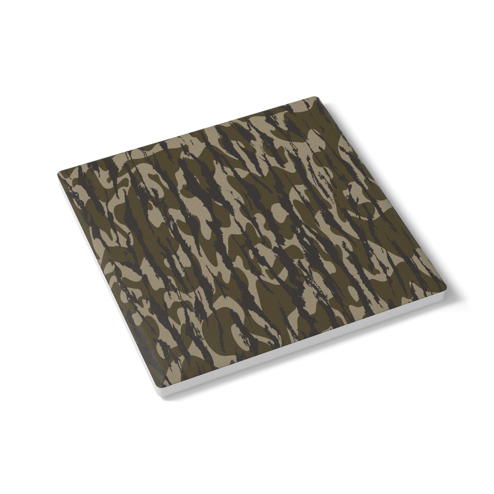Trendy Camo Ceramic Coaster Set, Eco-Friendly Drinkware, Rustic Home Decor, Perfect for Military Enthusiasts, Gift for Dad