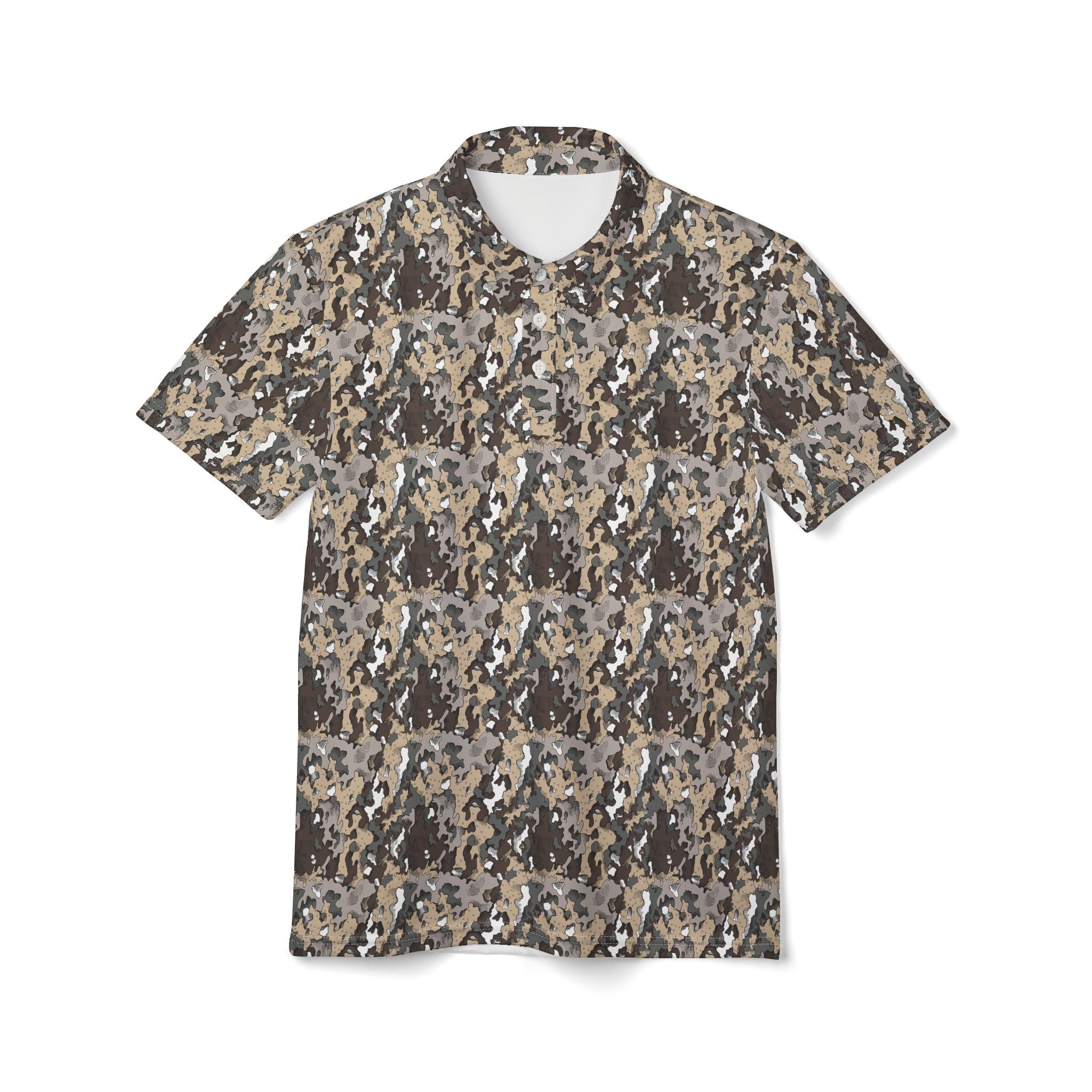 Dixie Camo Unisex Polo Shirt, Casual Wear, Outdoor Adventures, Gift for Him, Summer Look