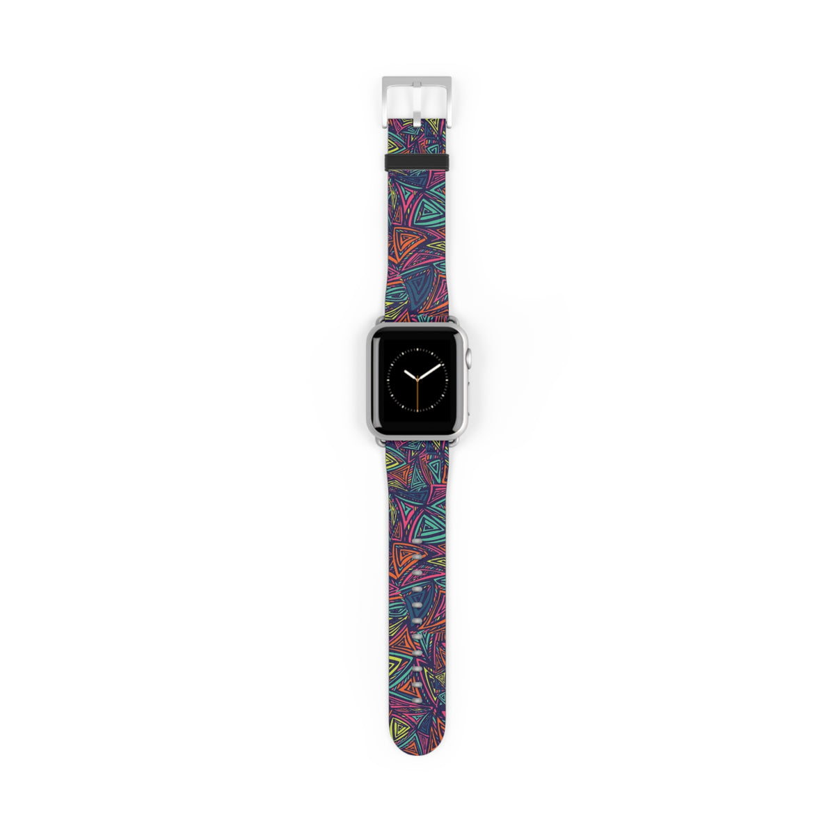 Abstract Triangle Pattern Watch Band — Colorful Geometric Apple Watch Strap
