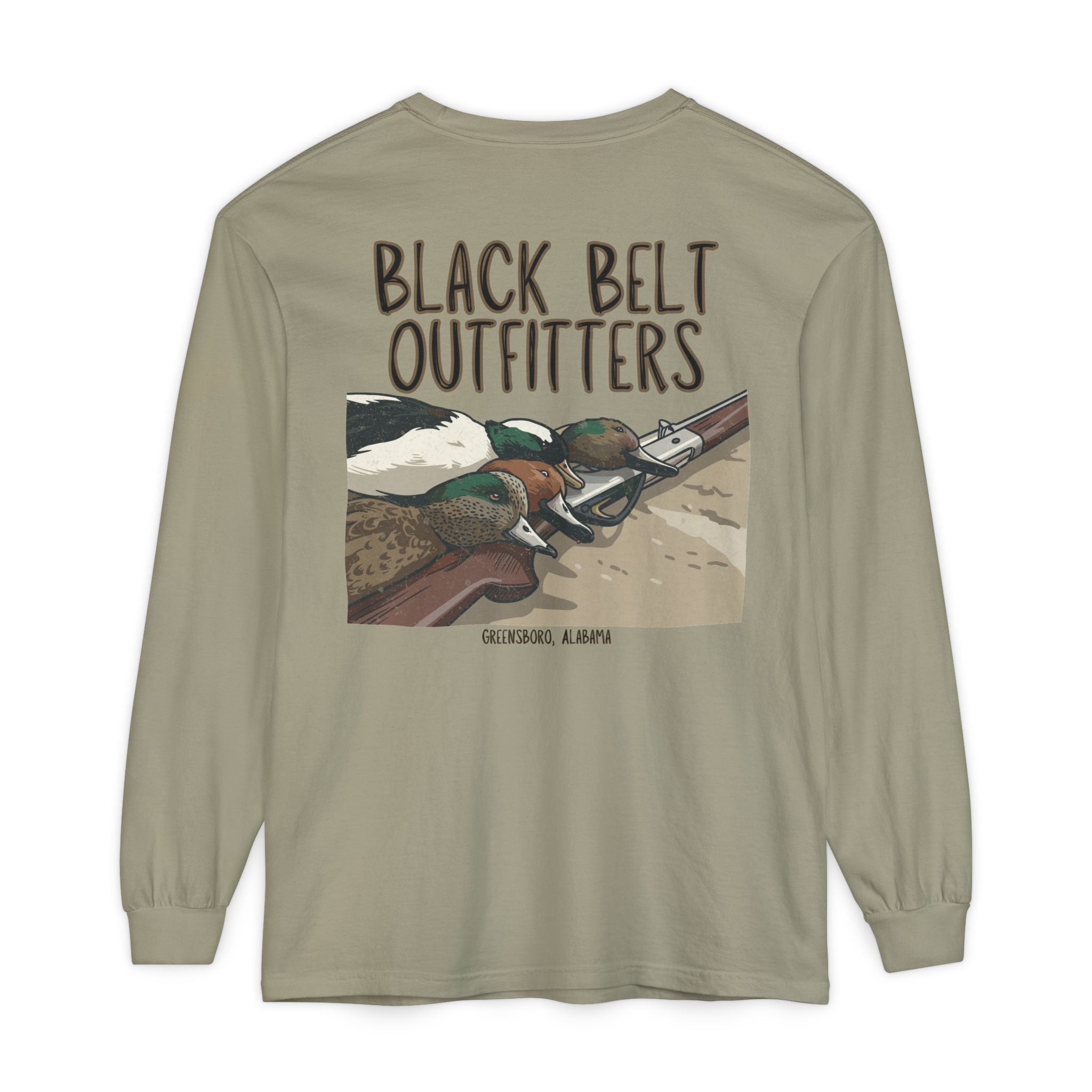 Duck Trophies Unisex Garment-Dyed Long Sleeve T-Shirt, Casual Wear, Gift for Him/Her, Streetwear, Everyday Comfort, Comfortable Layering