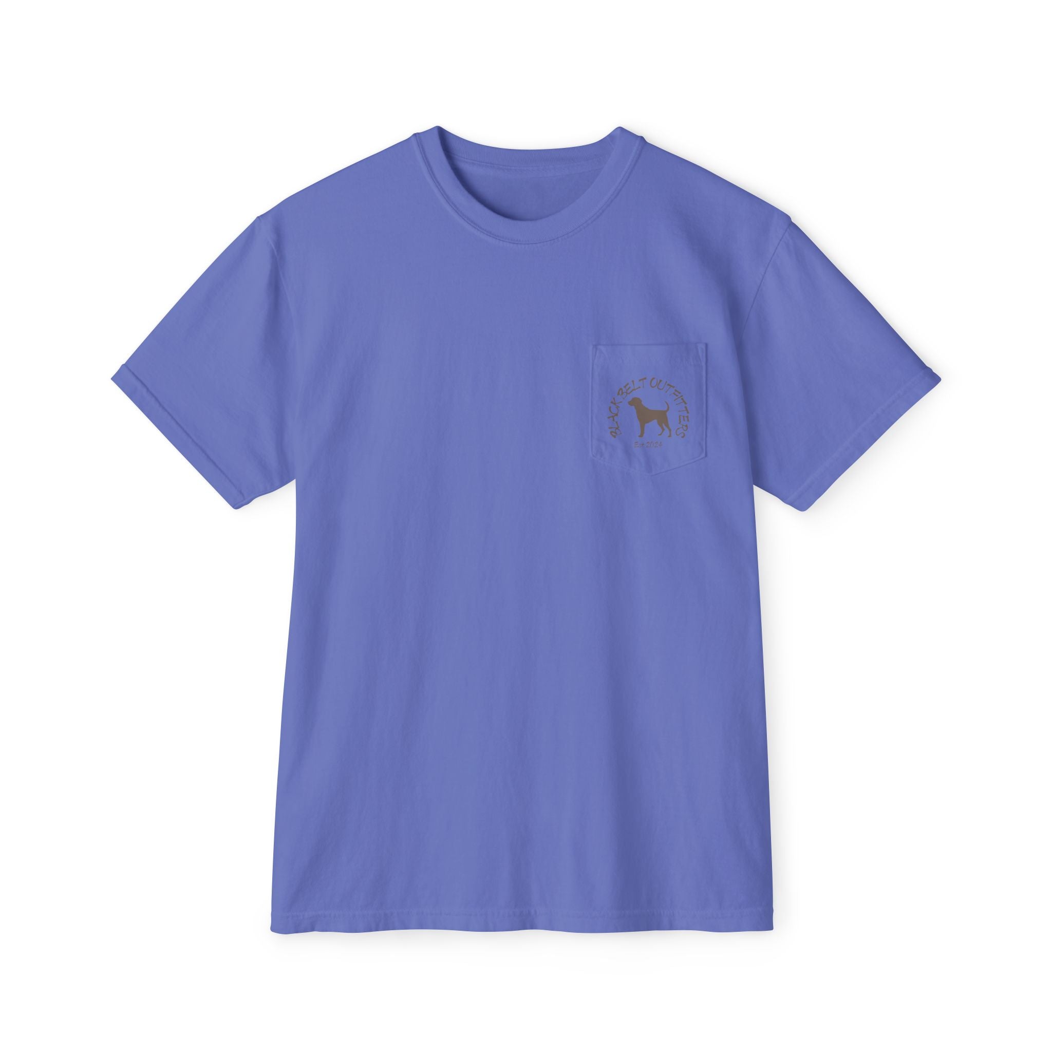 Black belt outfitters Fishing Poles Heart Unisex Garment-Dyed Pocket T-Shirt