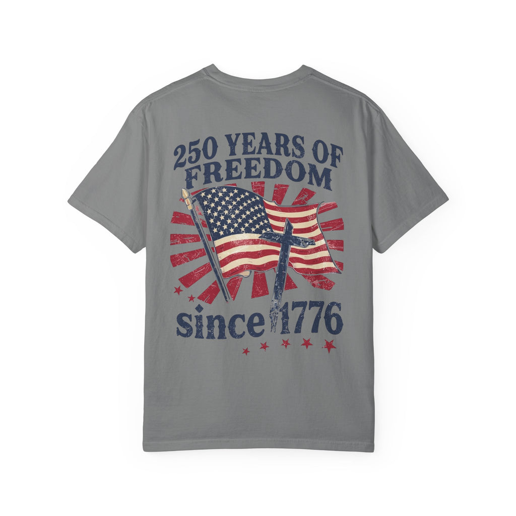 Patriotic '250 Years of Freedom Since 1776' T-Shirt