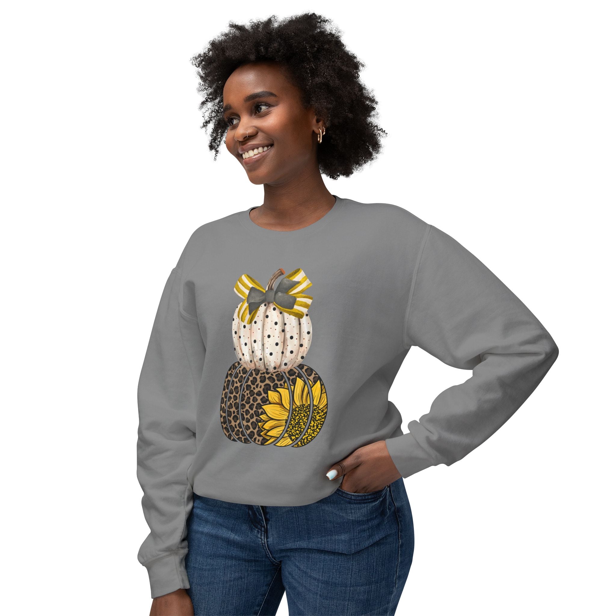 Pumpkins Unisex Lightweight Crewneck Sweatshirt, Just Boo It Sweatshirt, Cute Halloween Apparel, Fall Fashion, Spooky Season, [...]