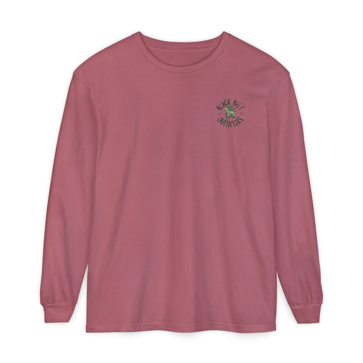Life is Better With a Duck Dog Unisex Garment-Dyed Long Sleeve T-Shirt, Casual Wear, Gift for Him/Her, Streetwear, Everyday Comfort, Comfortable Layering