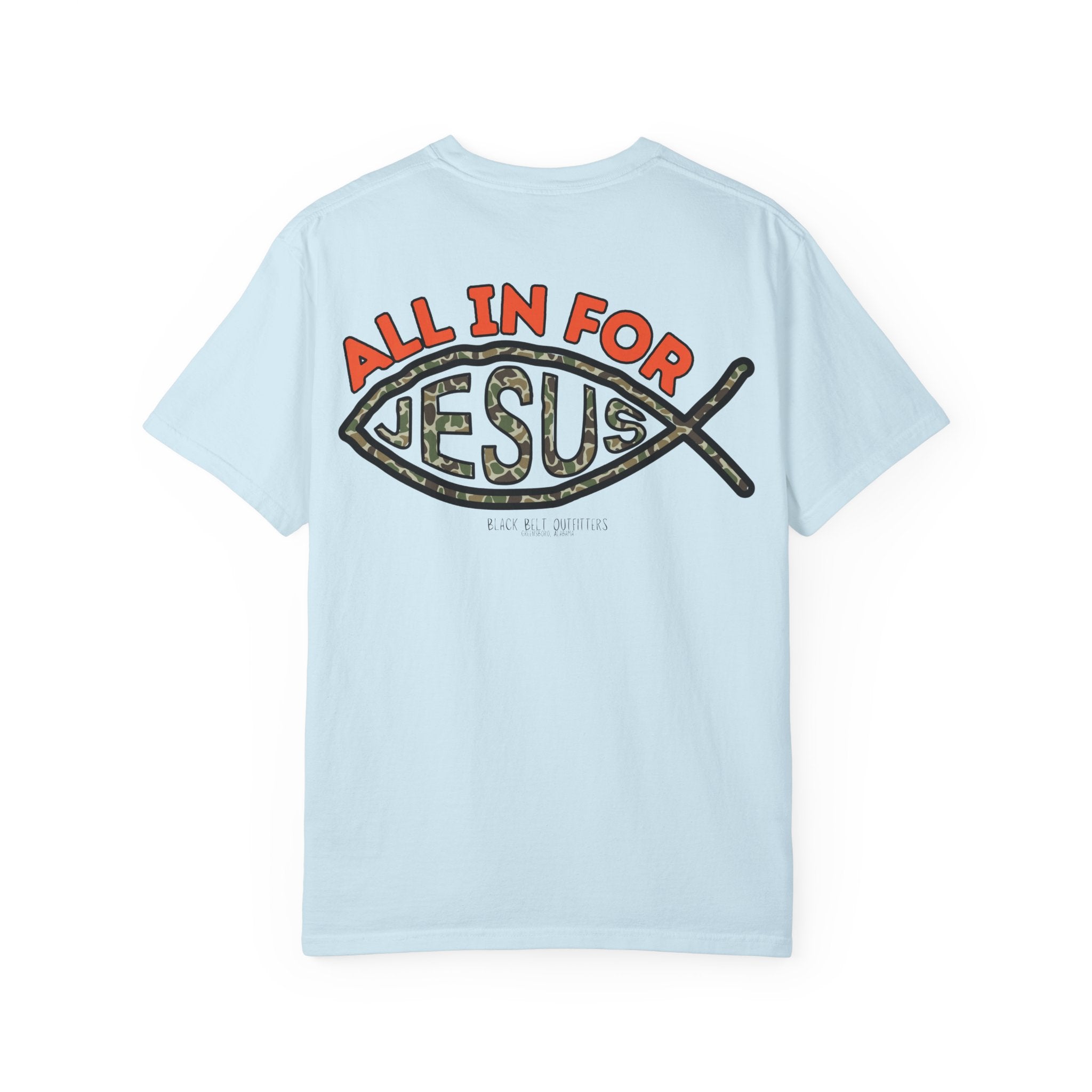 ALL in FOR JESUS Unisex T-Shirt, Perfect for Gifts, Father's Day, Golf Events, Casual Wear, Comfortable Tee