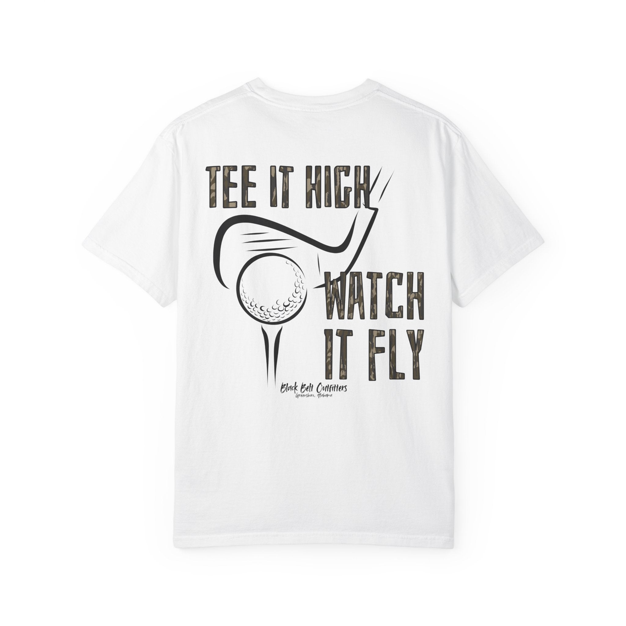 Tee It High Watch It Fly Unisex T-Shirt, Perfect for Gifts, Father's Day, Golf Events, Casual Wear, Comfortable Tee