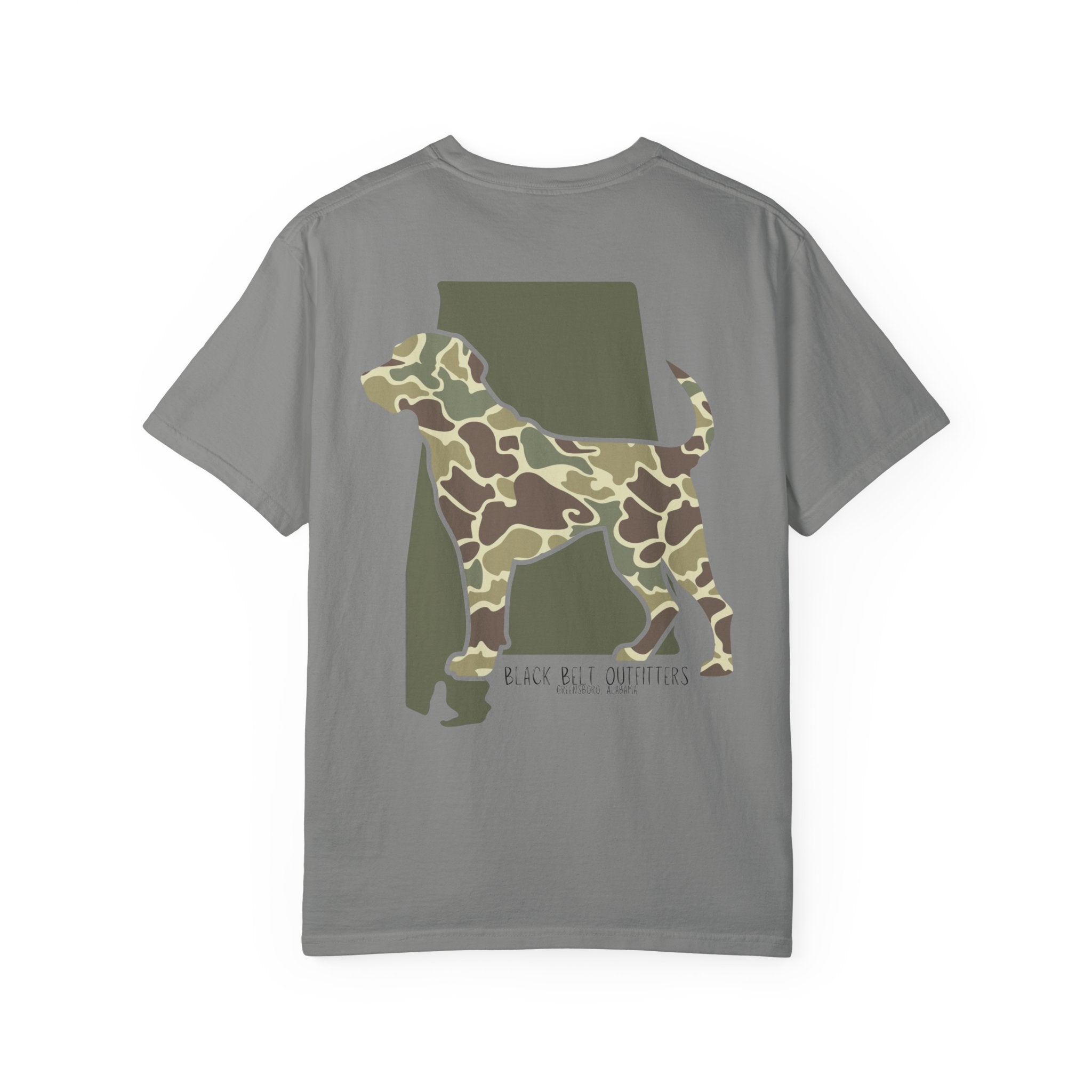 Alabama State Camo Dog Logo  Unisex T-Shirt, Perfect for Gifts, Father's Day, Golf Events, Casual Wear, Comfortable Tee