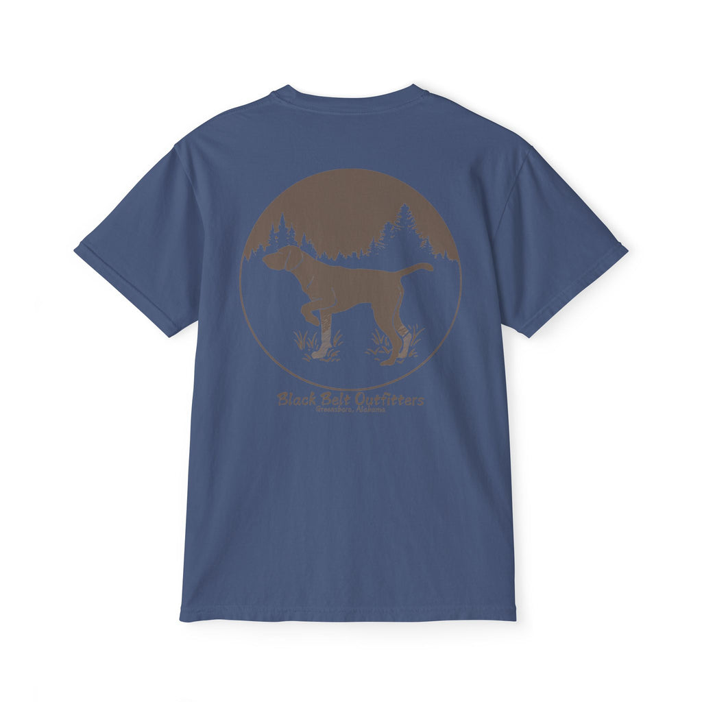 DEER HUNTING DOG (2) Unisex Heavy Cotton Pocket Tee