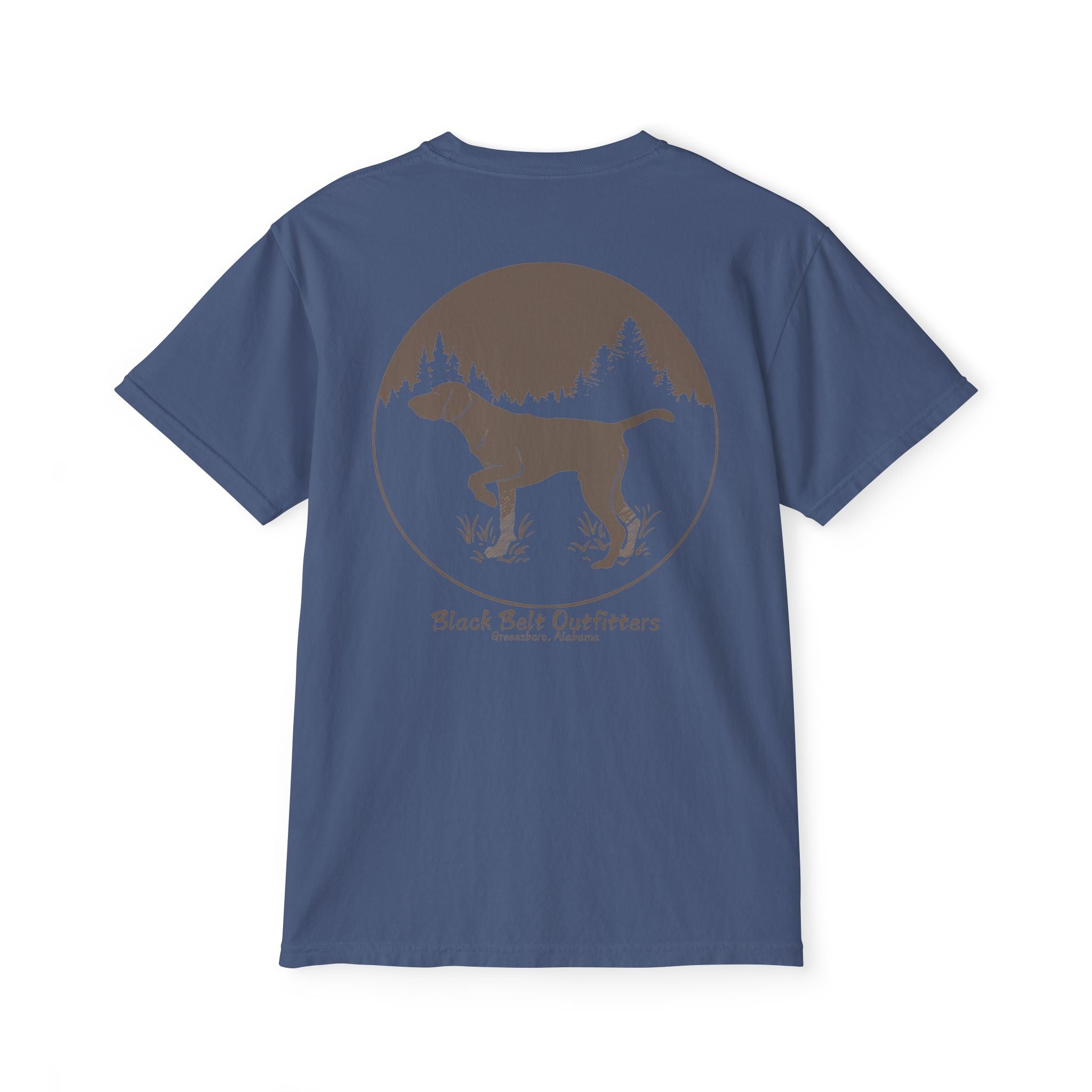 DEER HUNTING DOG (2) Unisex Heavy Cotton Pocket Tee