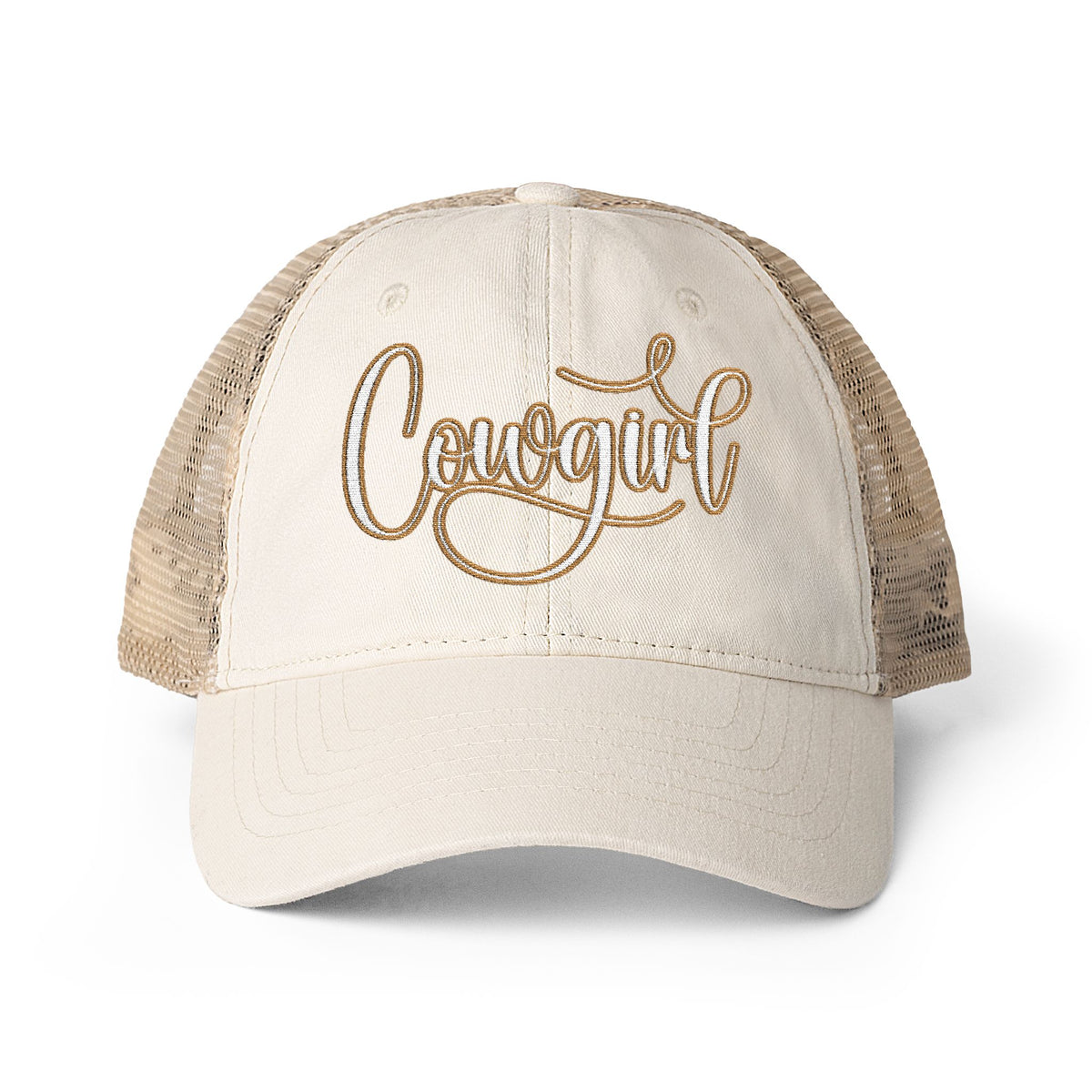 COWGIRL Women's Washed Mesh-Back Cap