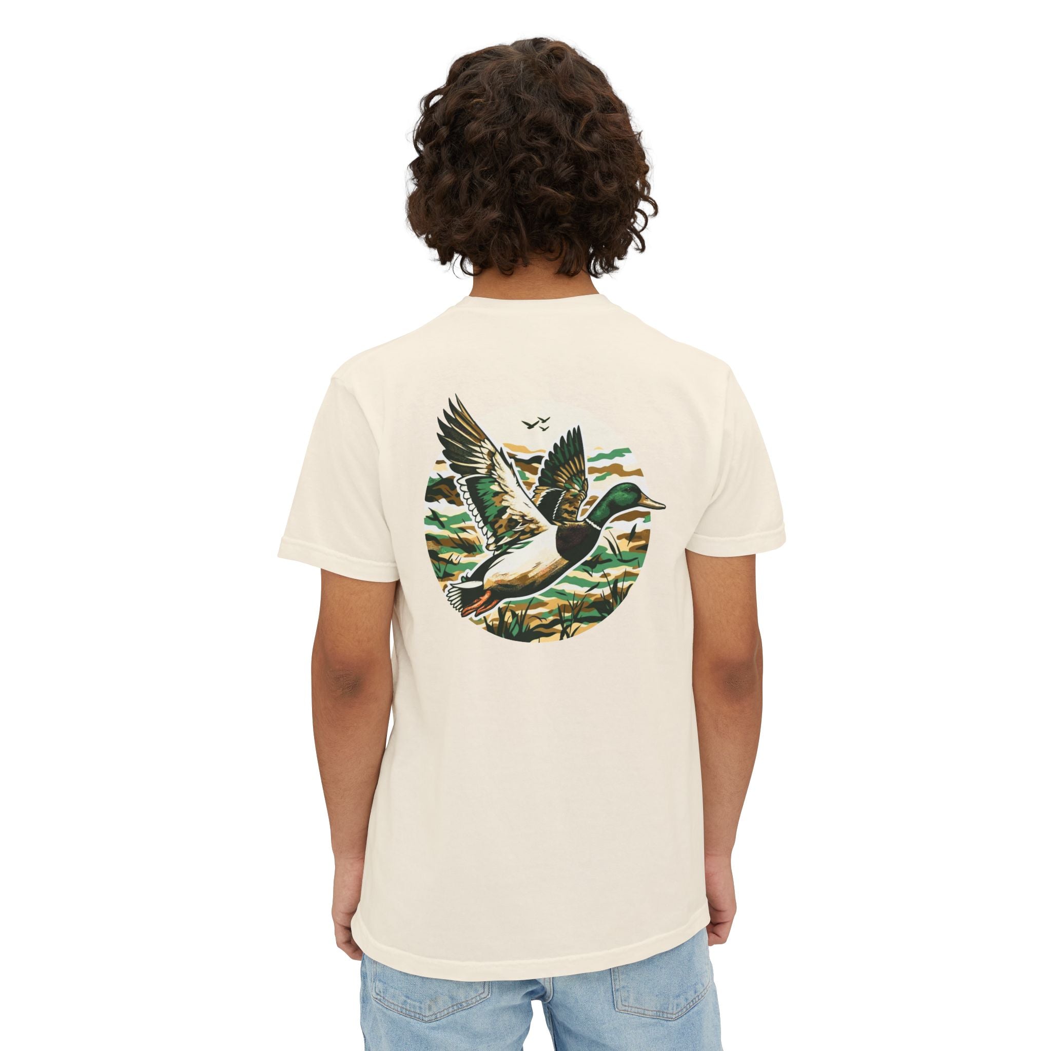Black belt outfitters, duck hunting custom design hunting Unisex Garment-Dyed Pocket T-Shirt