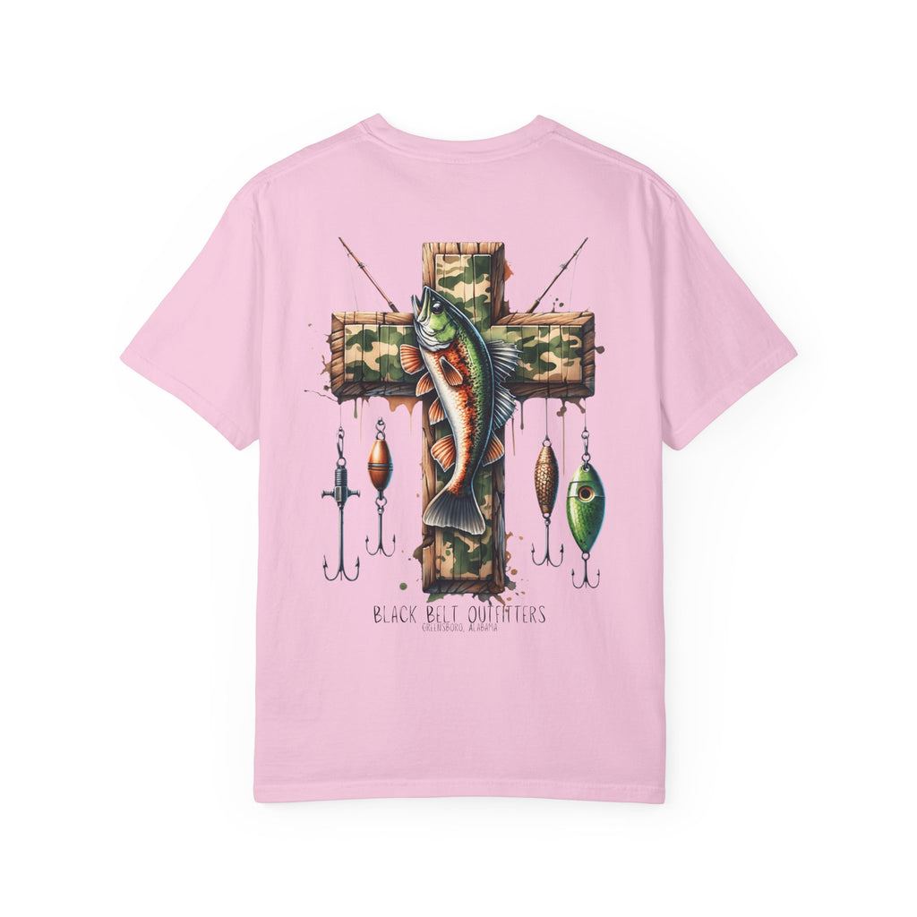 FAITH + FISHING Unisex T-Shirt, Perfect for Gifts, Father's Day, Golf Events, Casual Wear, Comfortable Tee