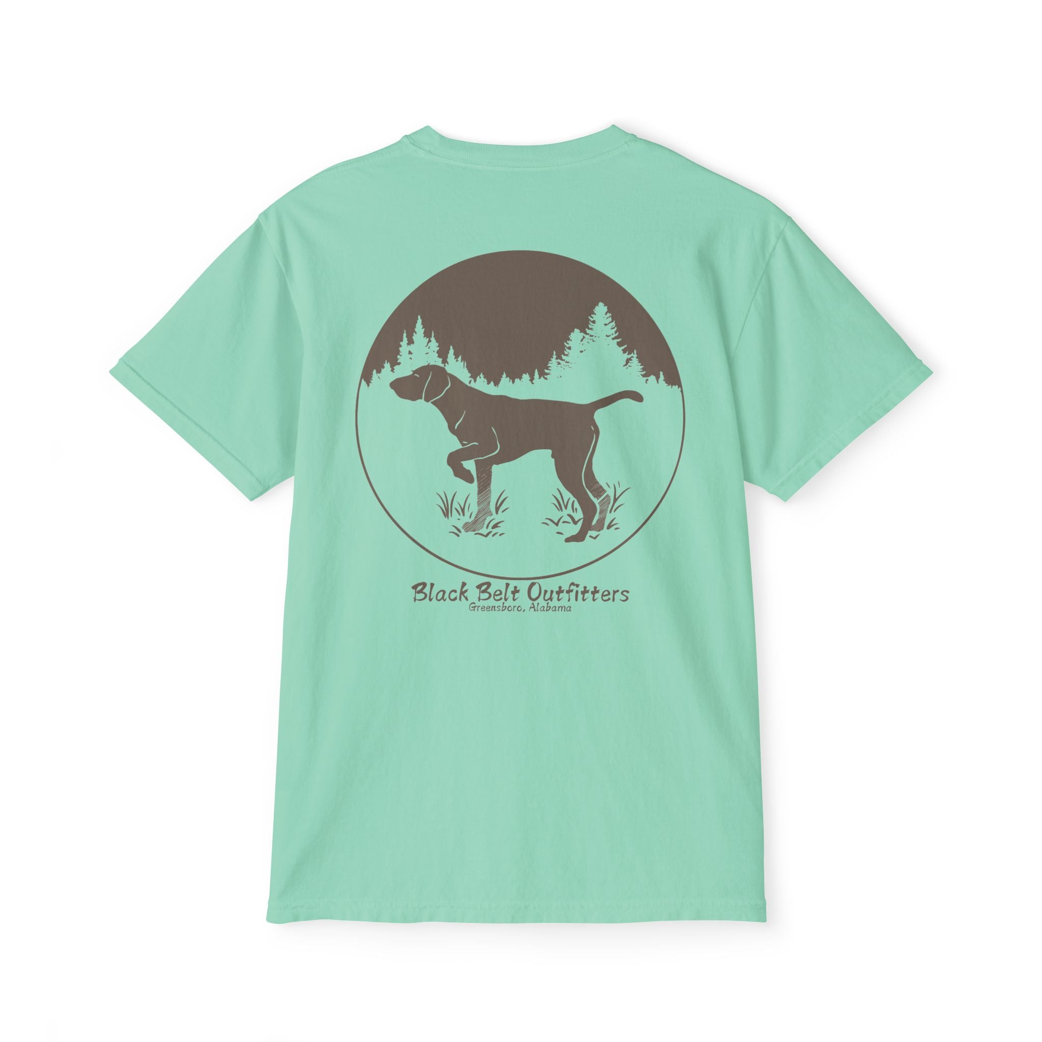 DEER HUNTING DOG (2) Unisex Heavy Cotton Pocket Tee