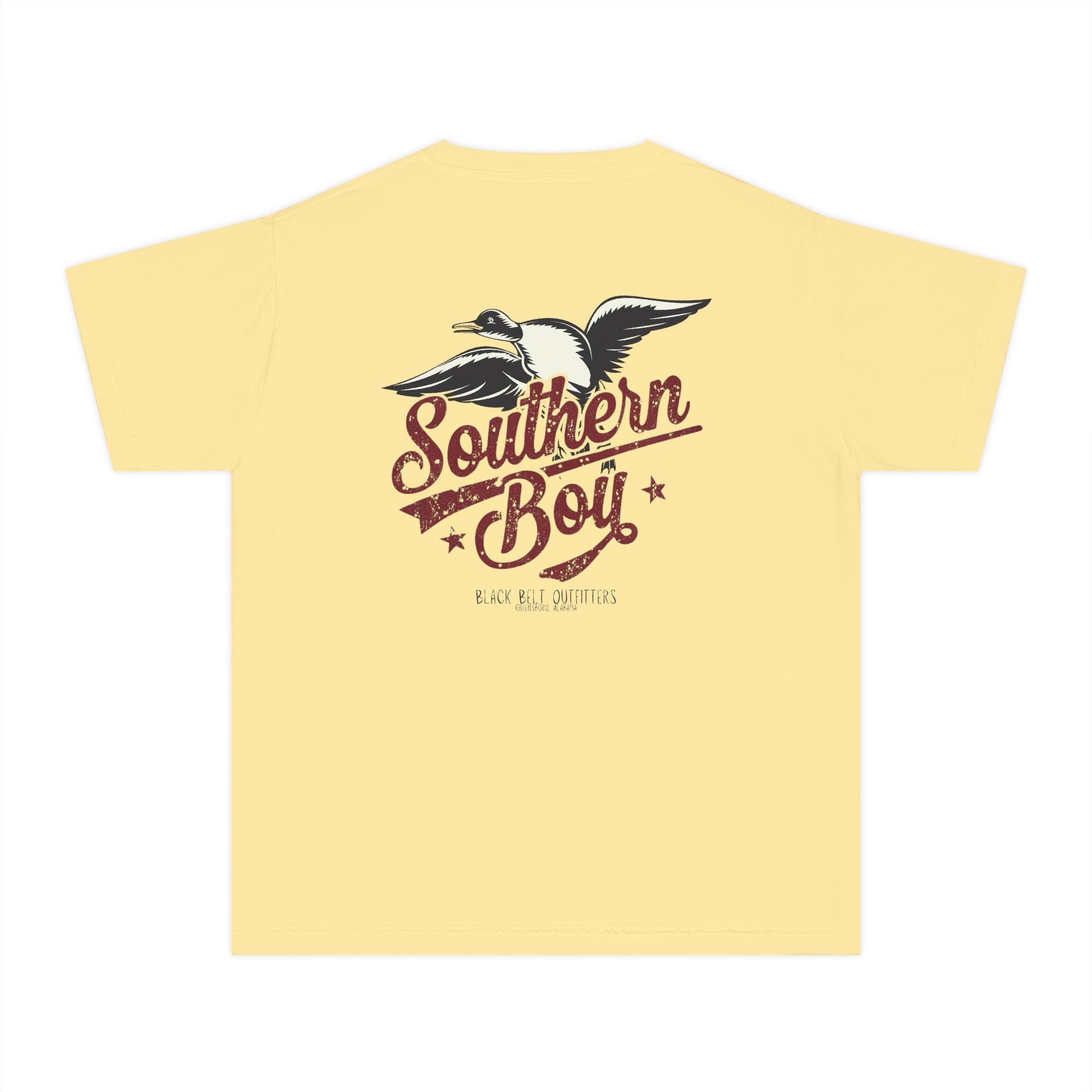 Southern Boy Flying Duck Youth Midweight Tee - Fun Farm-Themed Shirt
