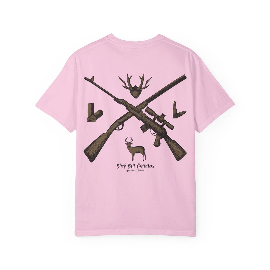 HUNTING VIBES Unisex Garment-Dyed T-shirt, Outdoor Adventure Shirt, Wildlife Lover Gift, Camping Apparel, Casual Fashion