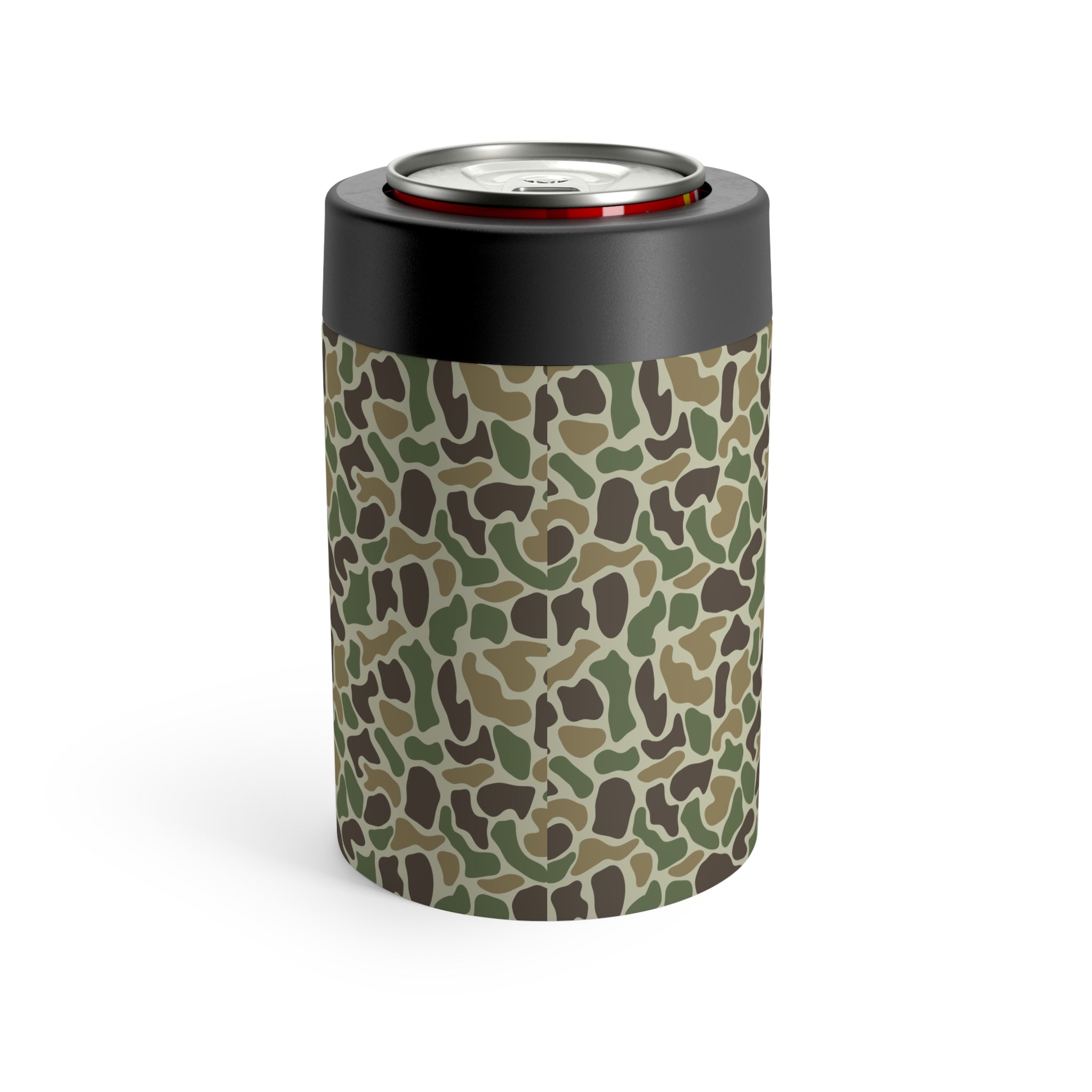 Classic Camo Can Holder, Rustic Drink Insulator, Camping Accessory, Outdoor Party Favor, Unique Gifts for Him