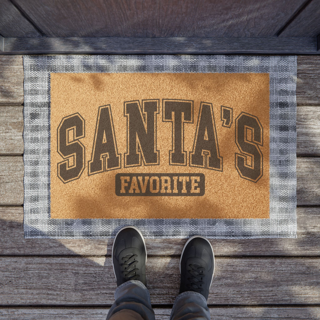 Doormat — "Santa's Favorite" Holiday Welcome Mat