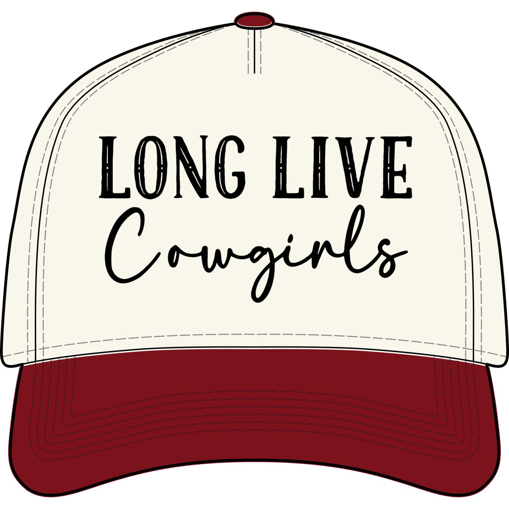 Long Live Cowgirls Two-Tone Cap — Women's Western Trucker Hat