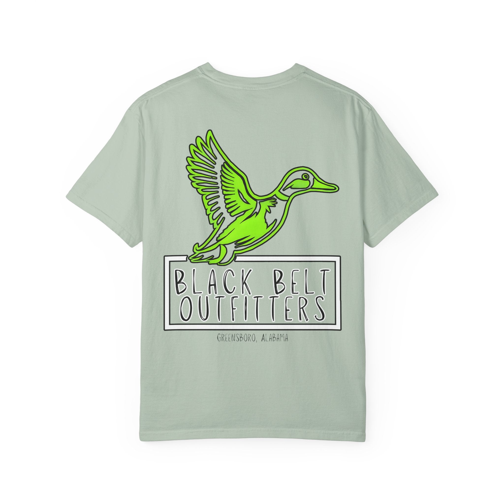 Lime Green Mallard Duck Logo Unisex T-Shirt, Perfect for Gifts, Father's Day, Golf Events, Casual Wear, Comfortable Tee