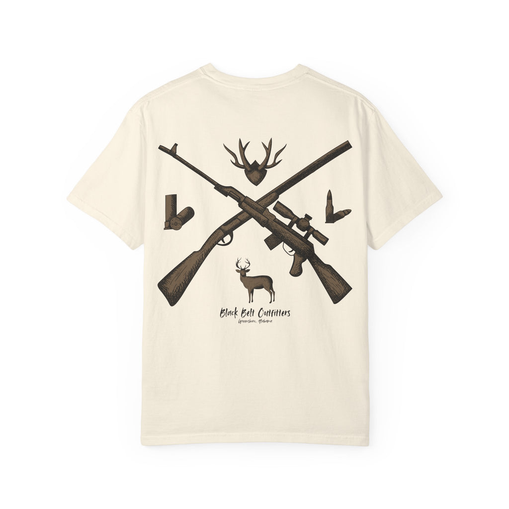 HUNTING VIBES Unisex Garment-Dyed T-shirt, Outdoor Adventure Shirt, Wildlife Lover Gift, Camping Apparel, Casual Fashion