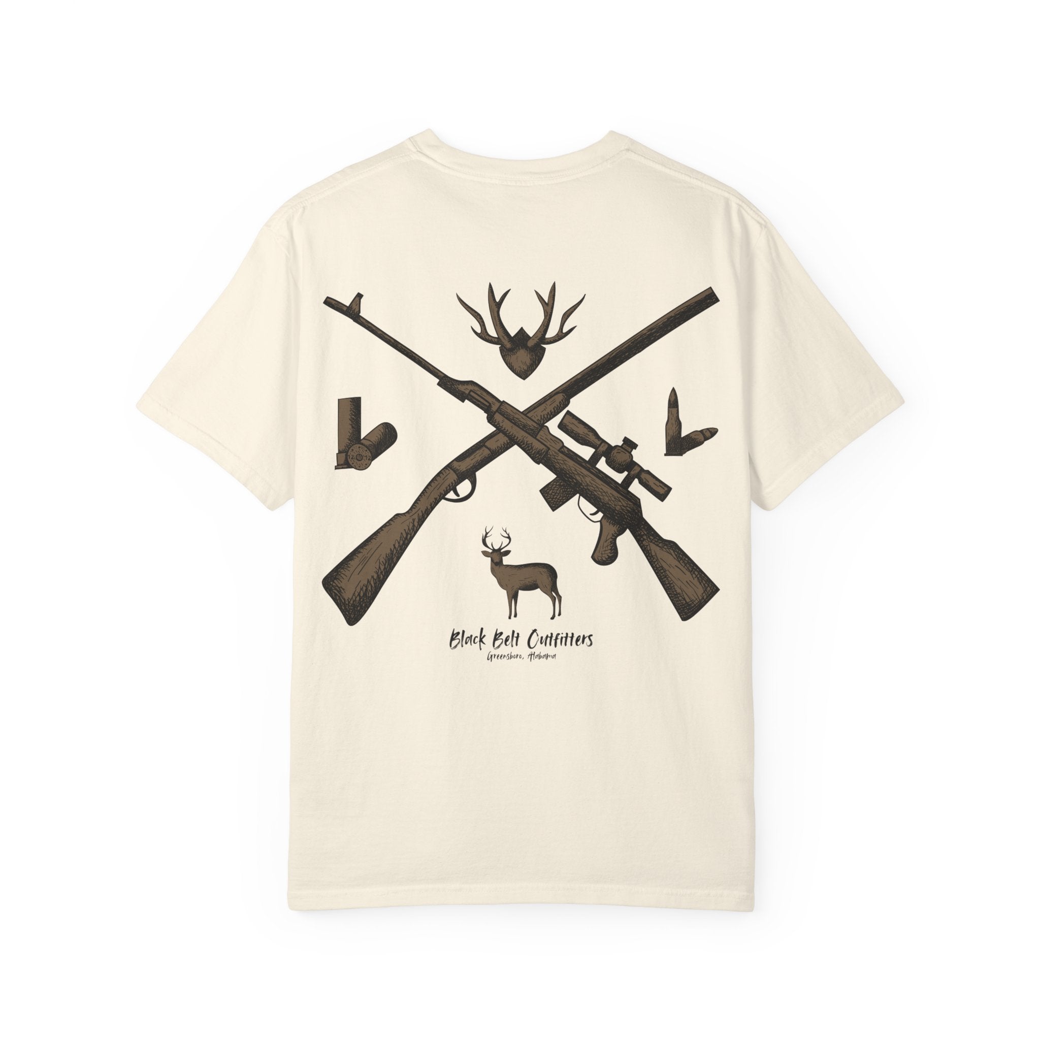HUNTING VIBES Unisex Garment-Dyed T-shirt, Outdoor Adventure Shirt, Wildlife Lover Gift, Camping Apparel, Casual Fashion