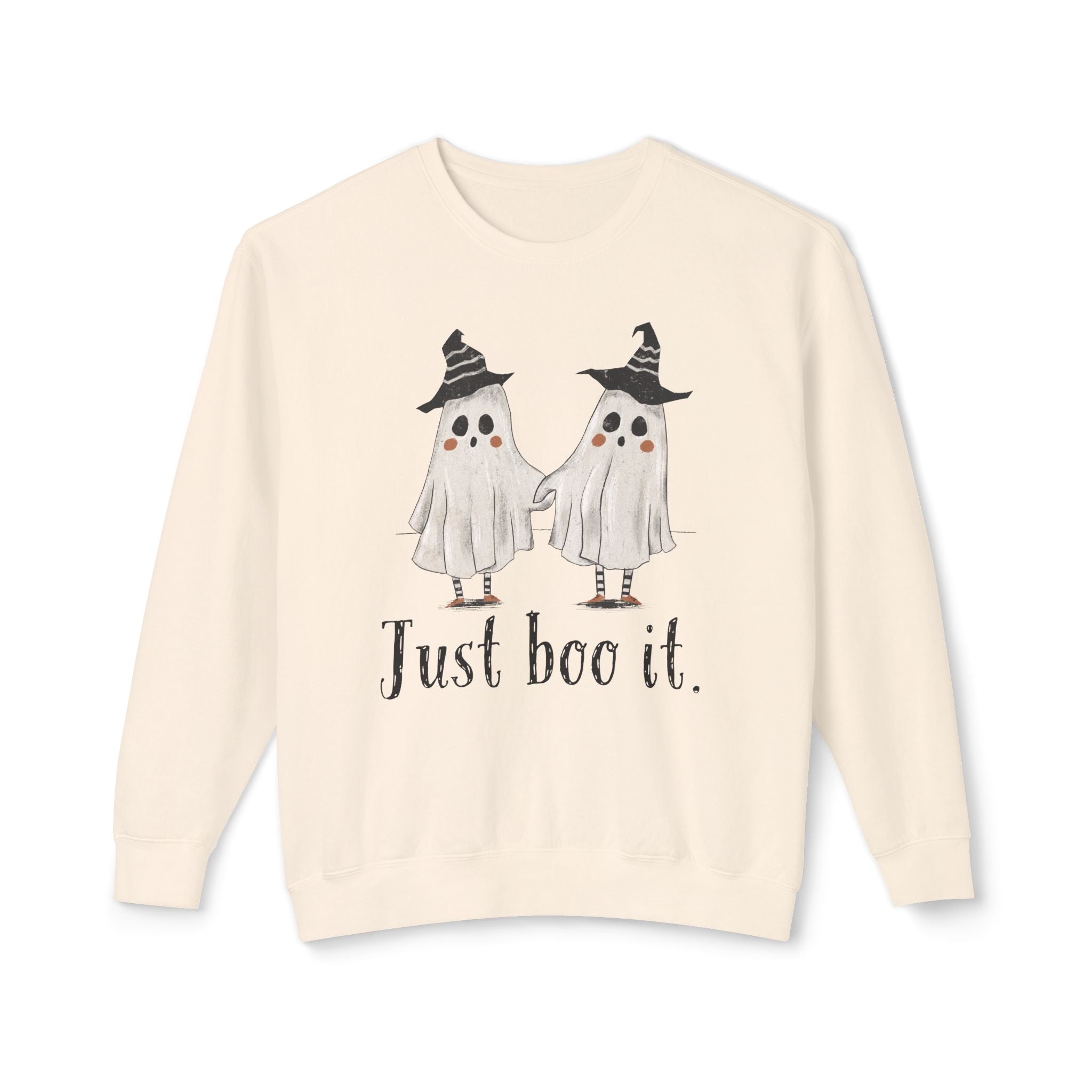 Just Boo It - Halloween Ghosts Unisex Lightweight Crewneck Sweatshirt, Just Boo It Sweatshirt, Cute Halloween Apparel, Fall Fashion, Spooky Season, [...]
