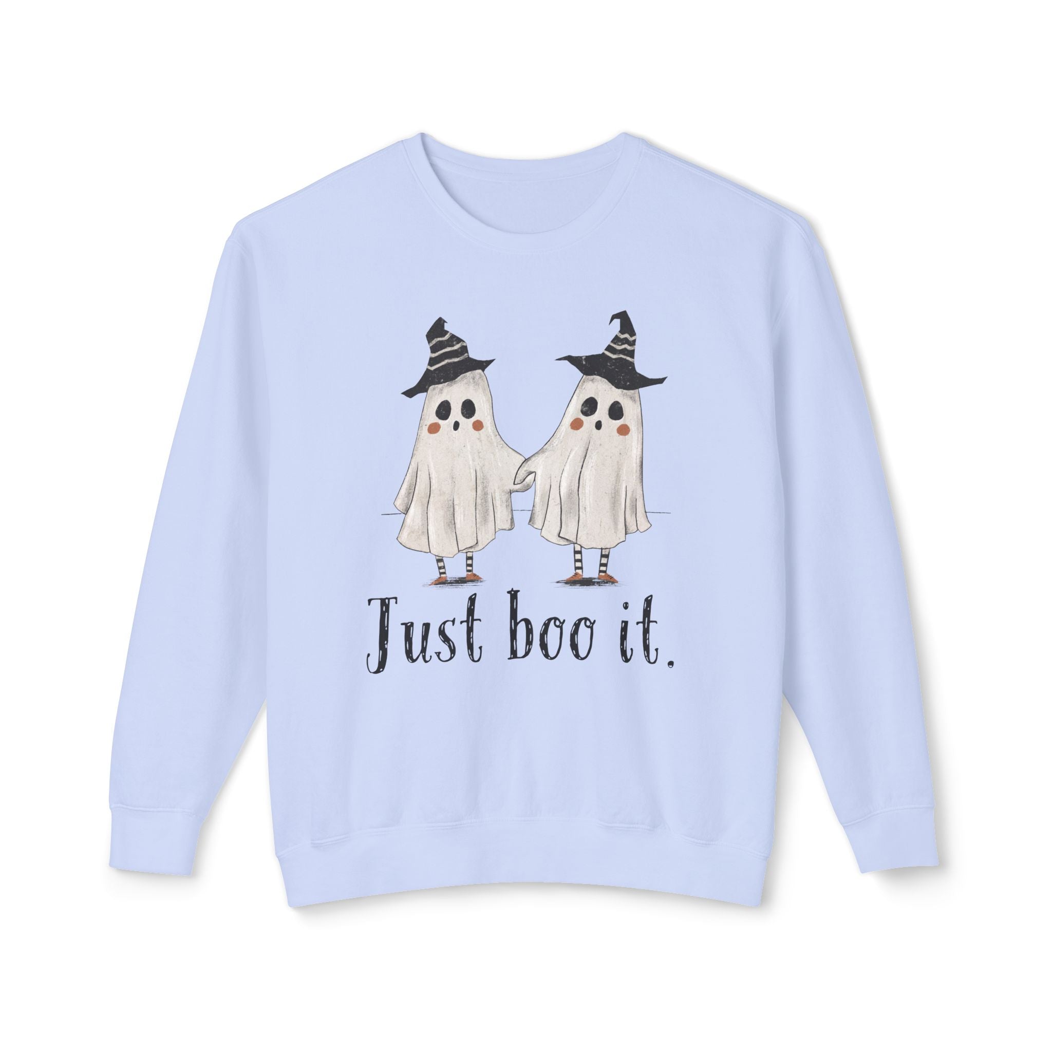Just Boo It - Halloween Ghosts Unisex Lightweight Crewneck Sweatshirt, Just Boo It Sweatshirt, Cute Halloween Apparel, Fall Fashion, Spooky Season, [...]