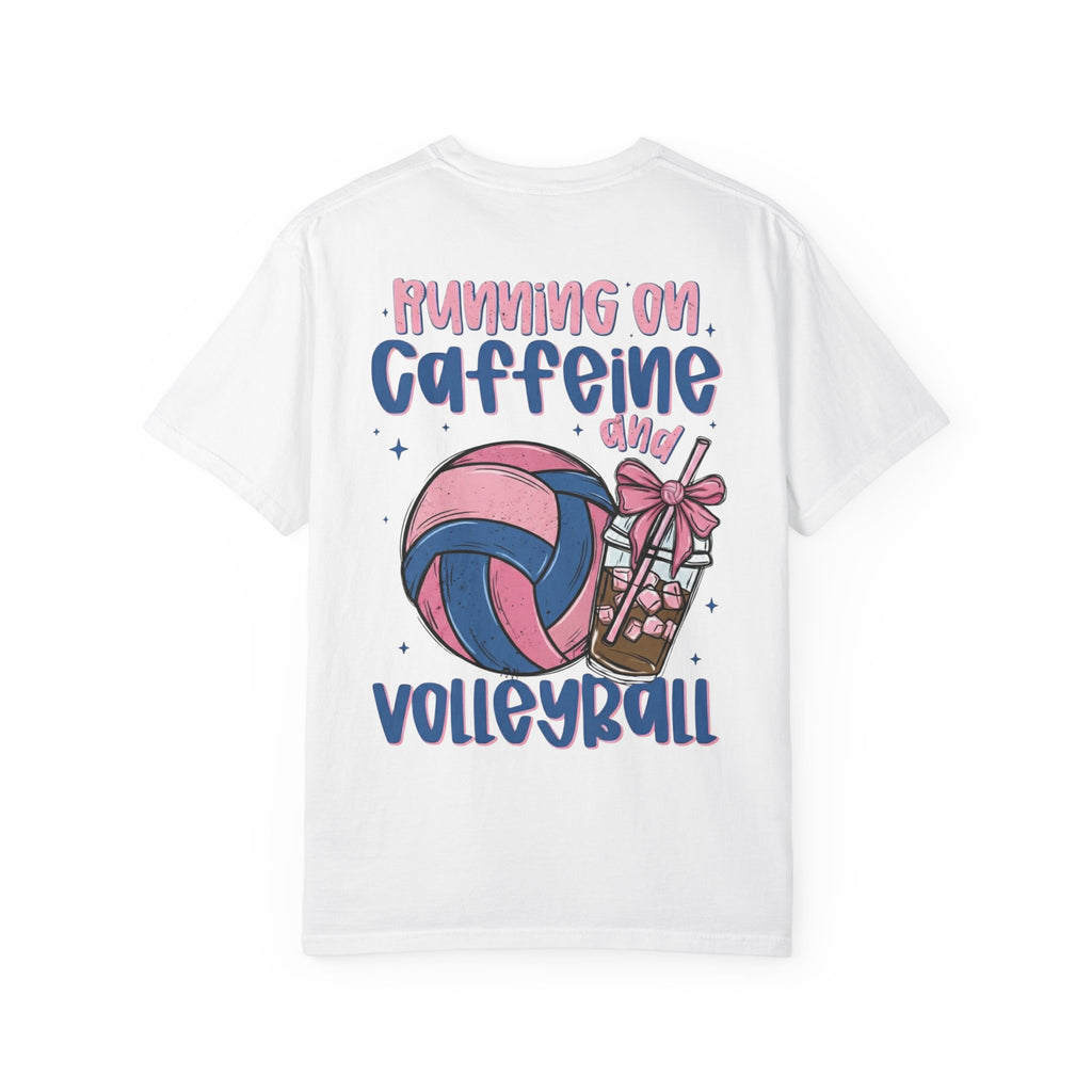 "Running on Caffeine and Volleyball" Graphic T-Shirt