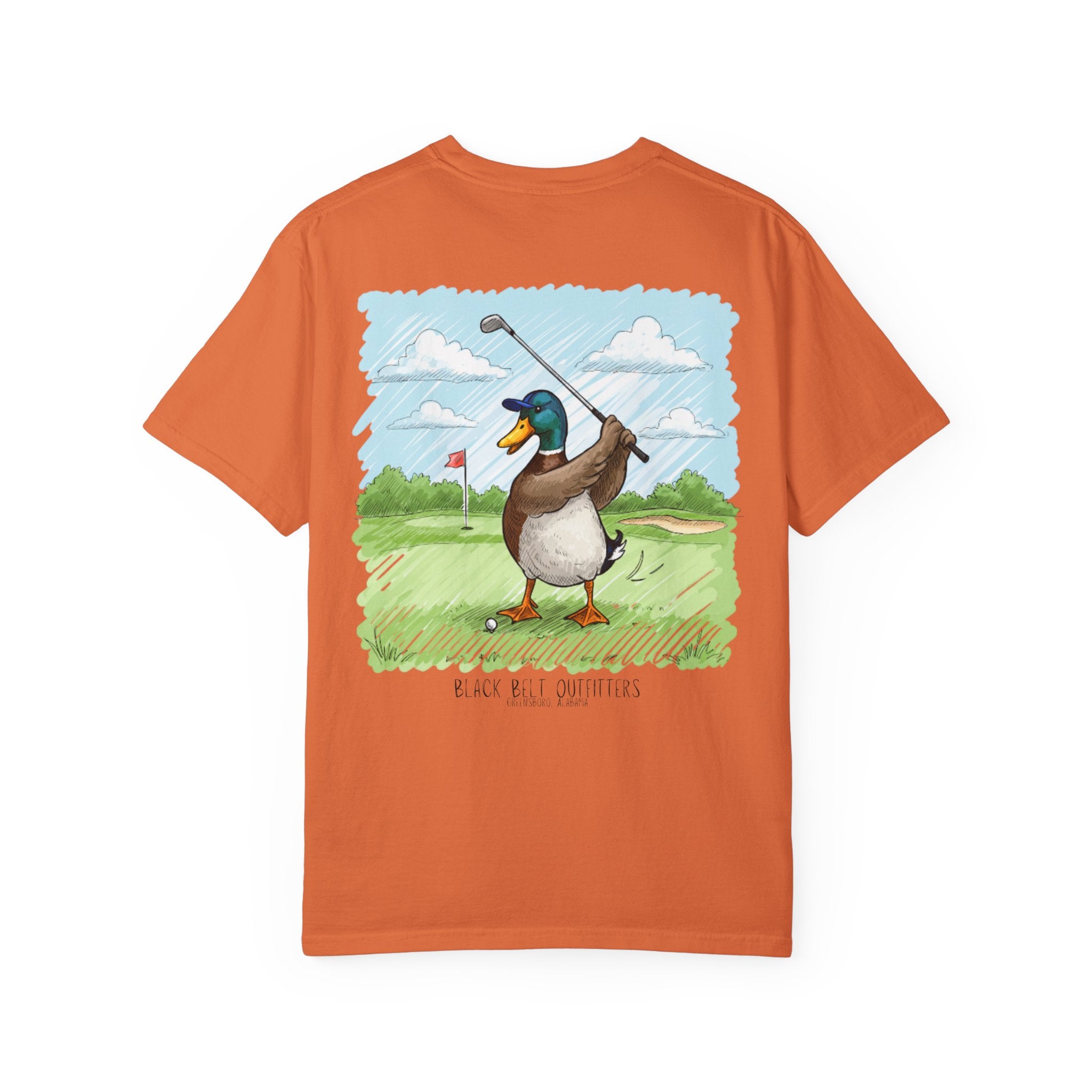 Golfing Duck Unisex T-Shirt, Perfect for Gifts, Father's Day, Golf Events, Casual Wear, Comfortable Tee