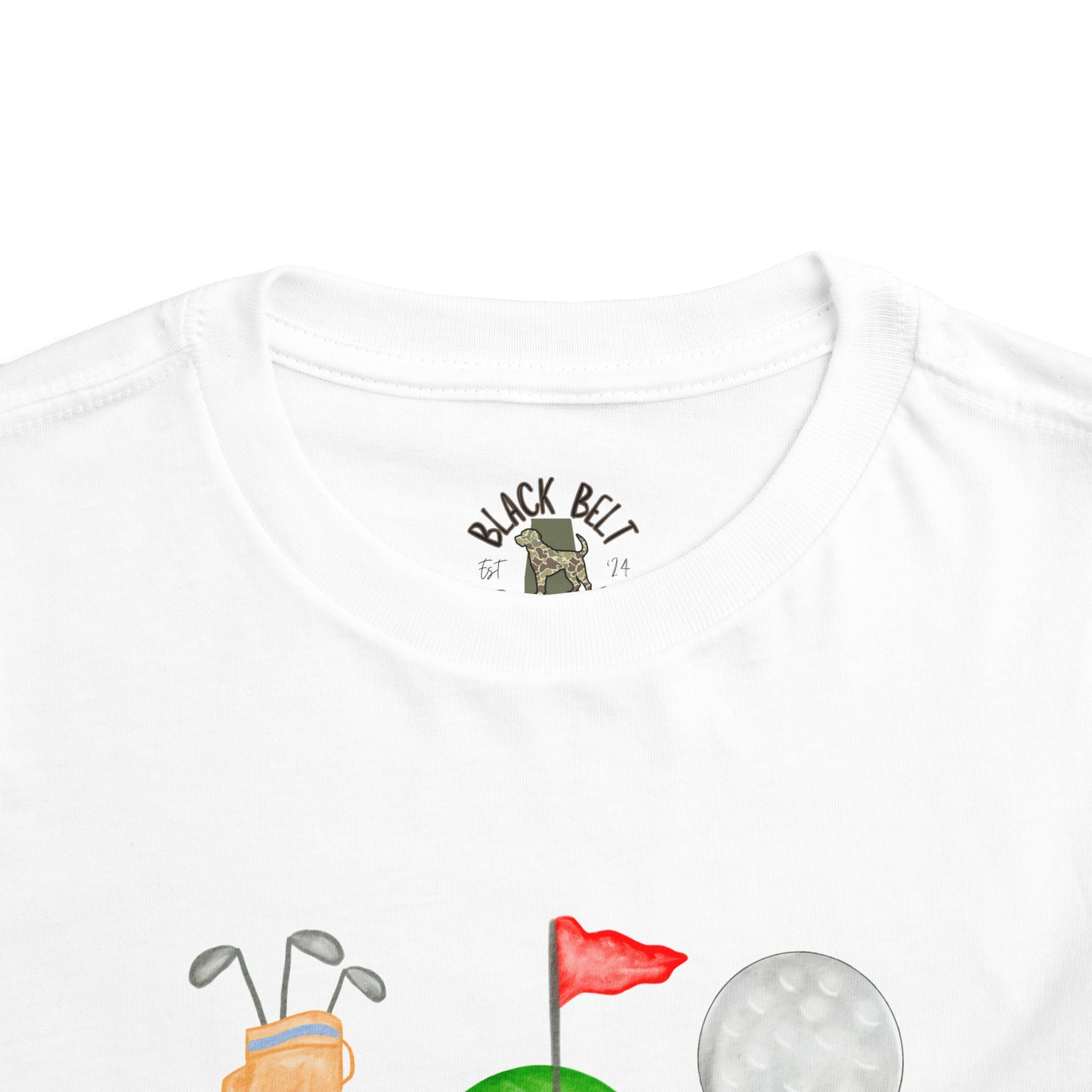 Toddler Golf Theme Short Sleeve Tee, Kids Summer Shirt, Playful Graphic Tee, Baby Shower Gift, Toddler Outfit, Kids Fashion